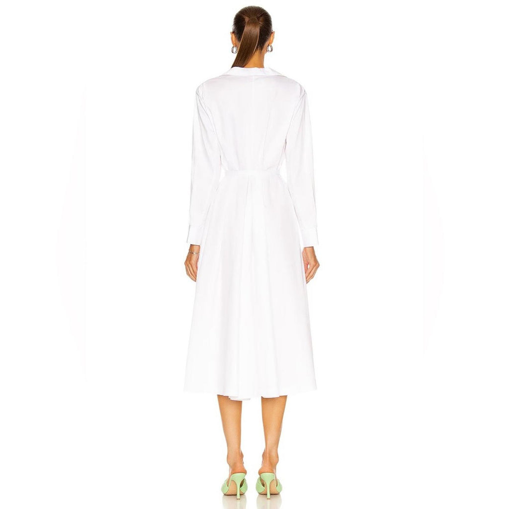 Norma Kamali Boyfriend Shirt A Line Dress To Midcalf