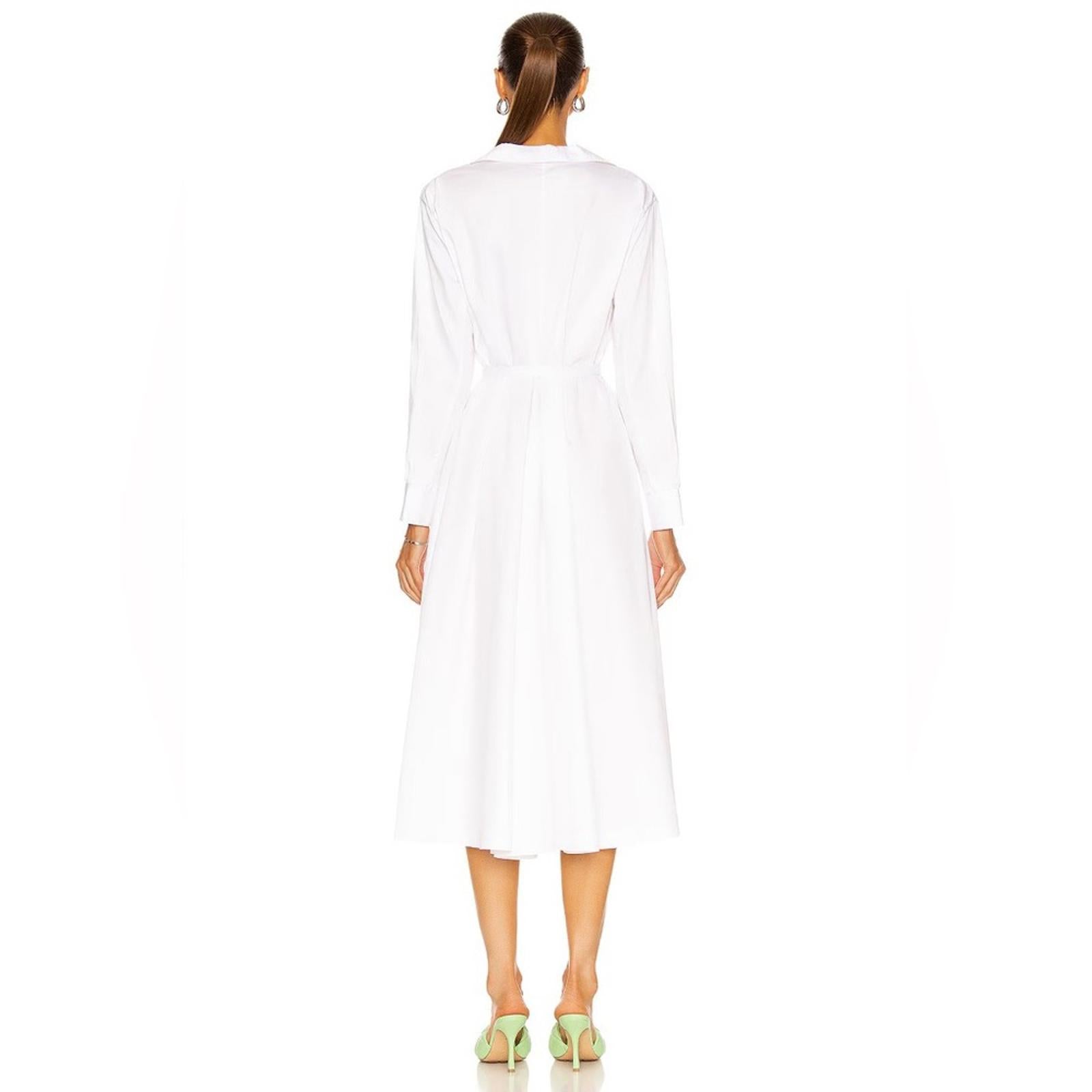 Norma Kamali Boyfriend Shirt A Line Dress To Midcalf