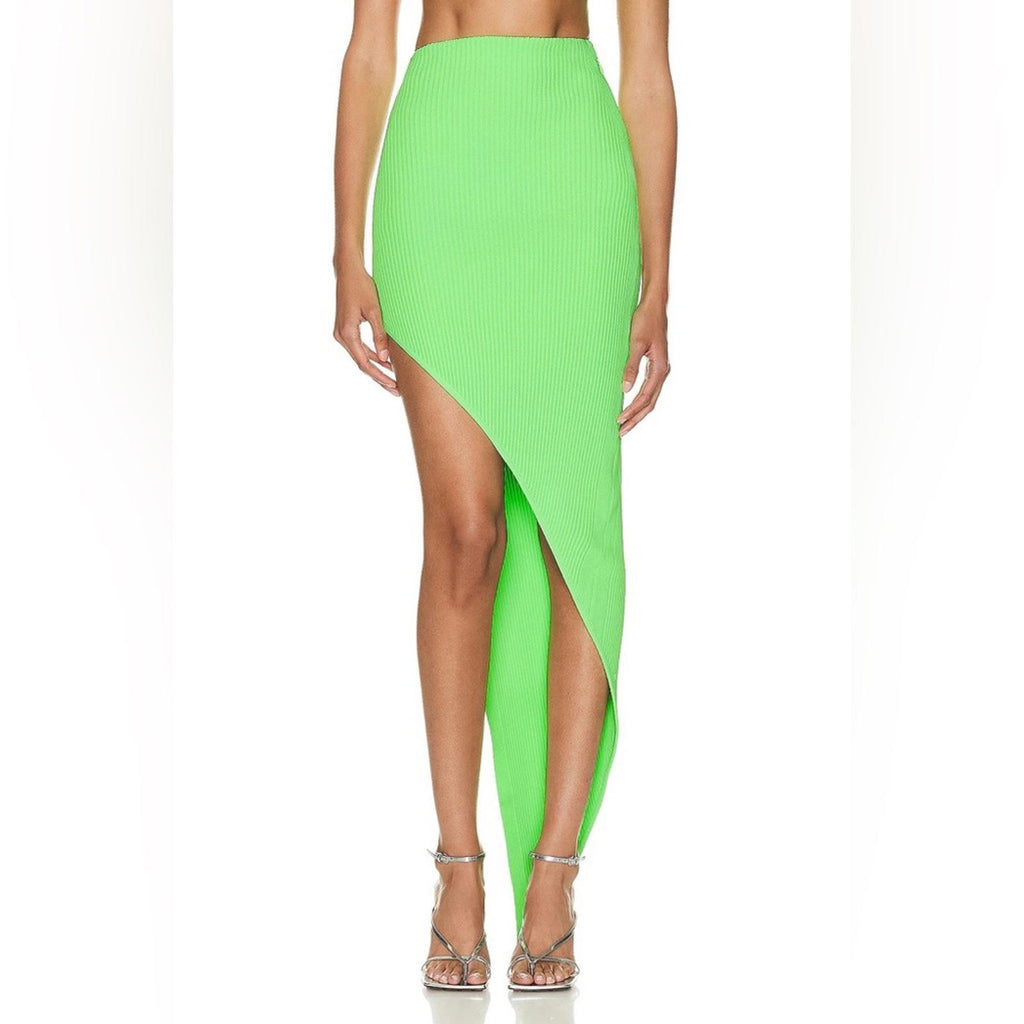 David Koma Asymmetrical Hem Knit Skirt