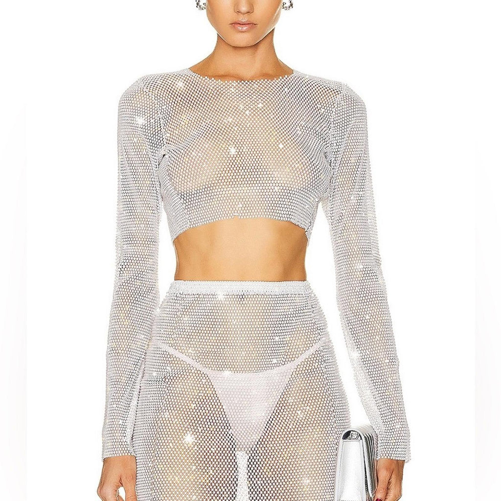 Santa Brands Long Sleeve Crop Top