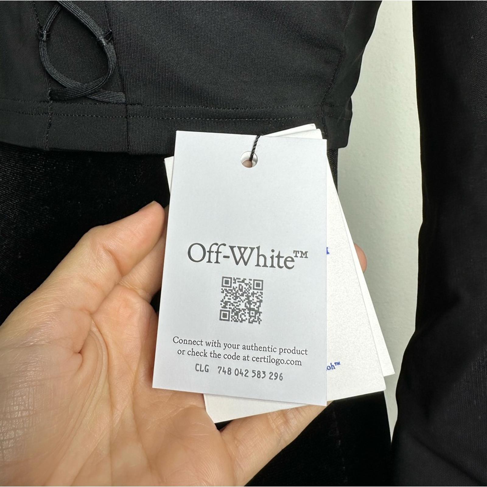 OFF-WHITE Long Sleeve Crop Top