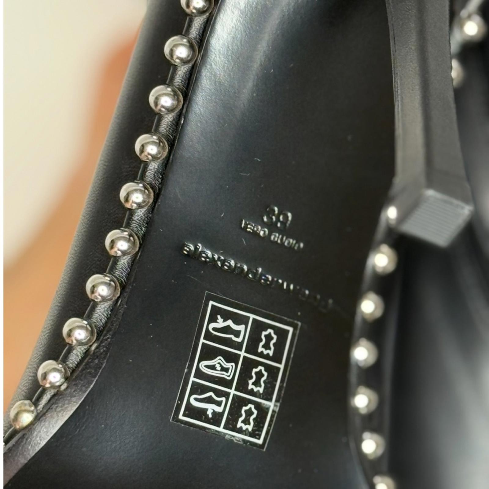 Alexander Wang 110mm stud-embellished Leather Ankle Boots