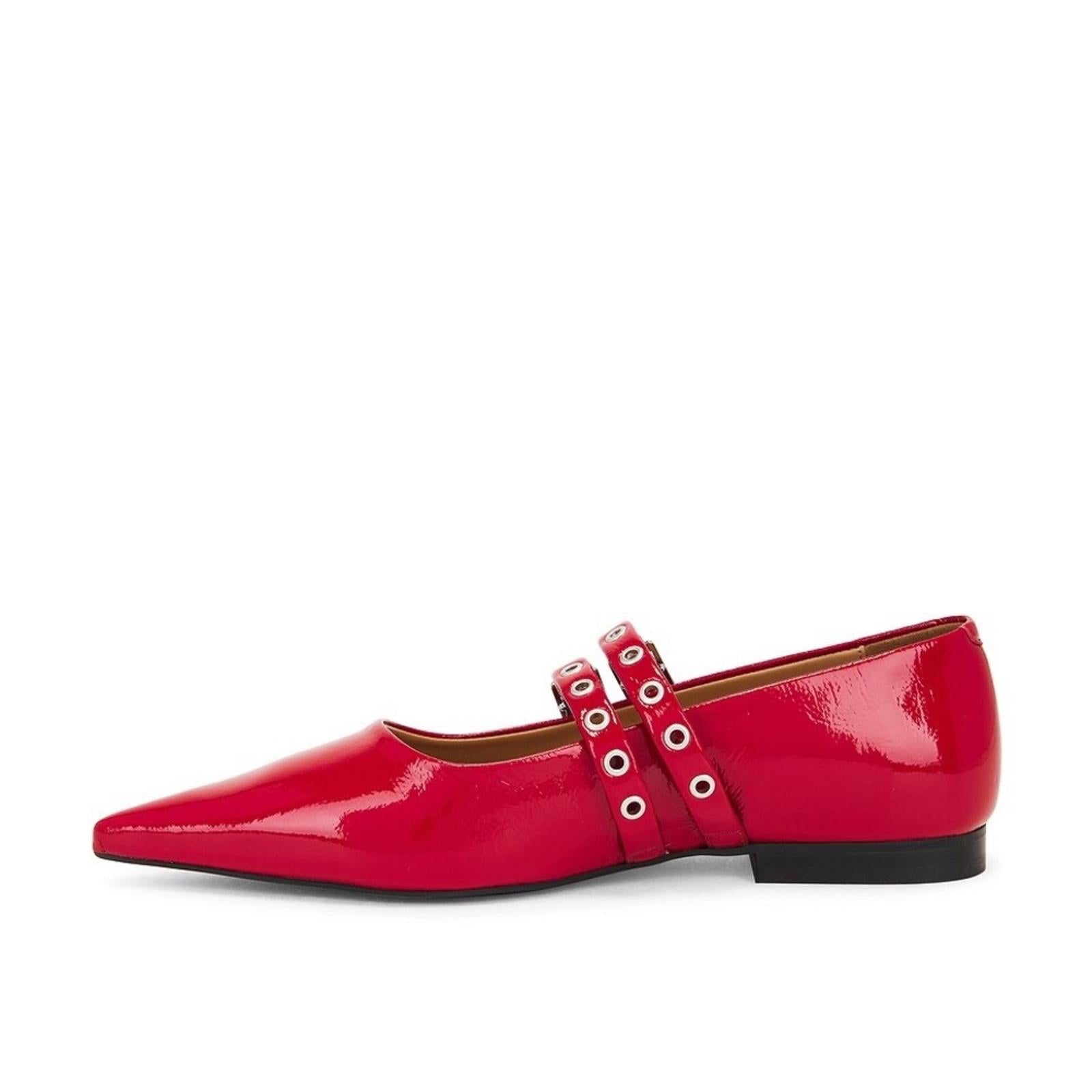 Ganni Eyelets Ballerina