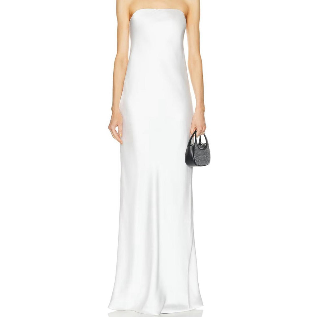 Norma Kamali Bias Strapless Gown