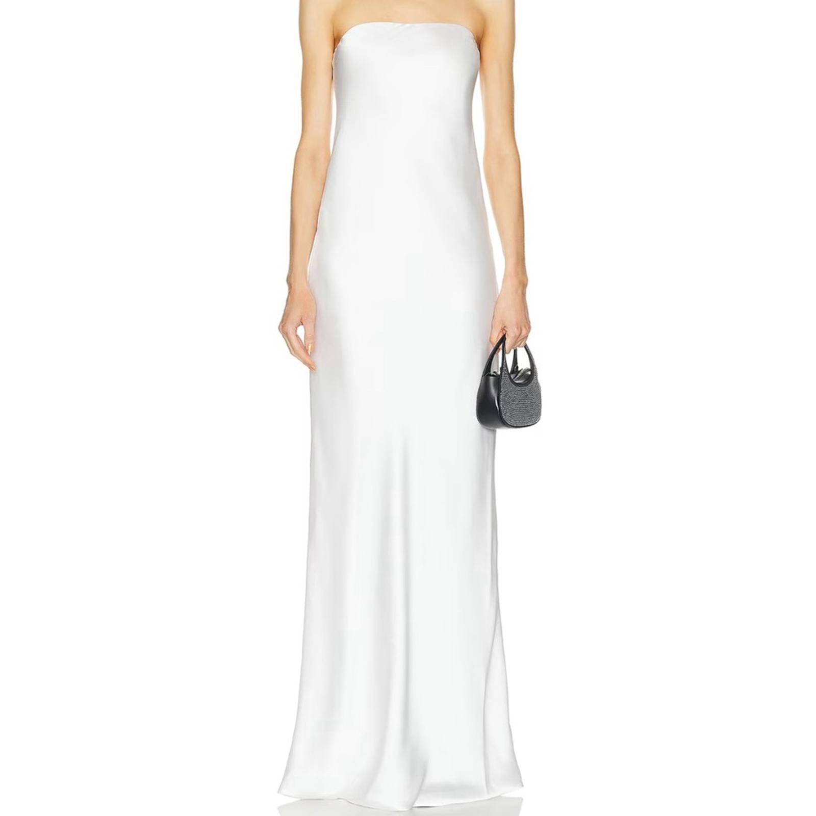 Norma Kamali Bias Strapless Gown