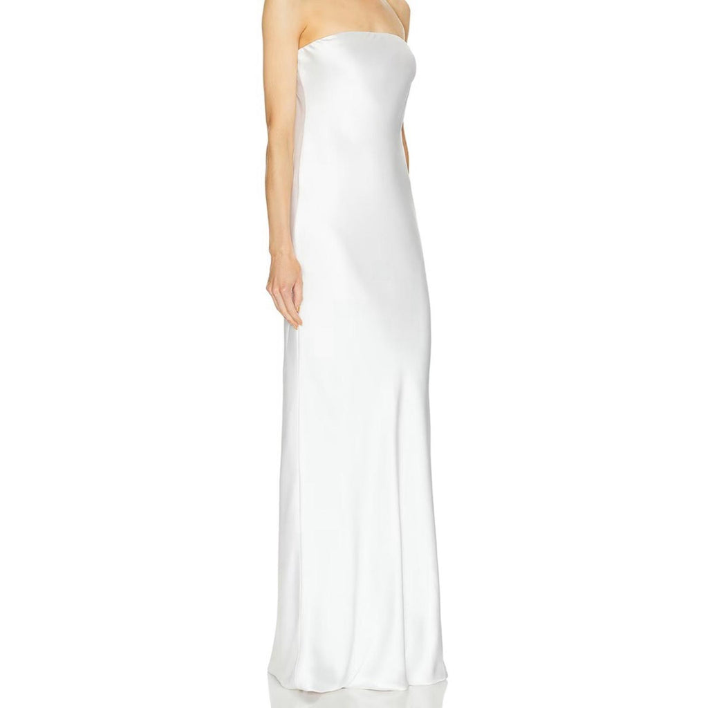Norma Kamali Bias Strapless Gown
