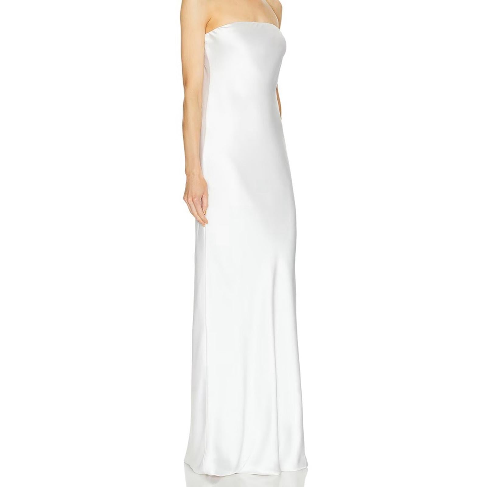 Norma Kamali Bias Strapless Gown