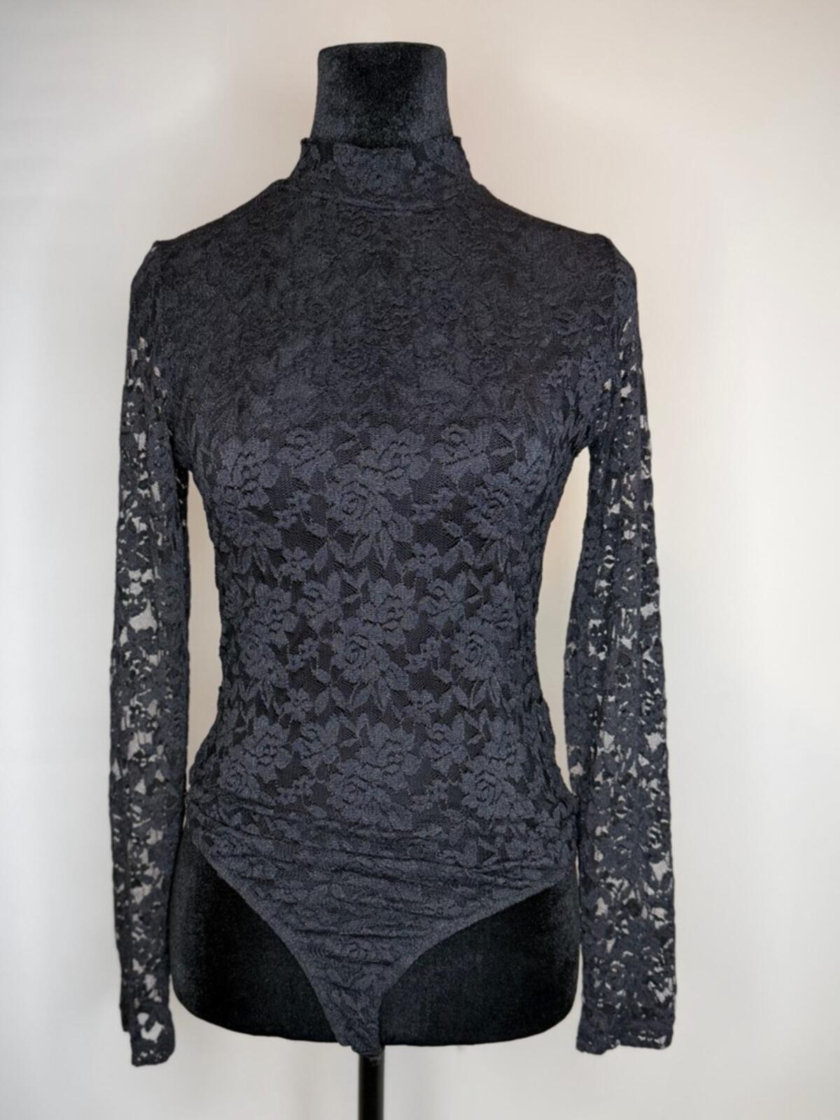 Stems Lace Mock Neck Bodysuit