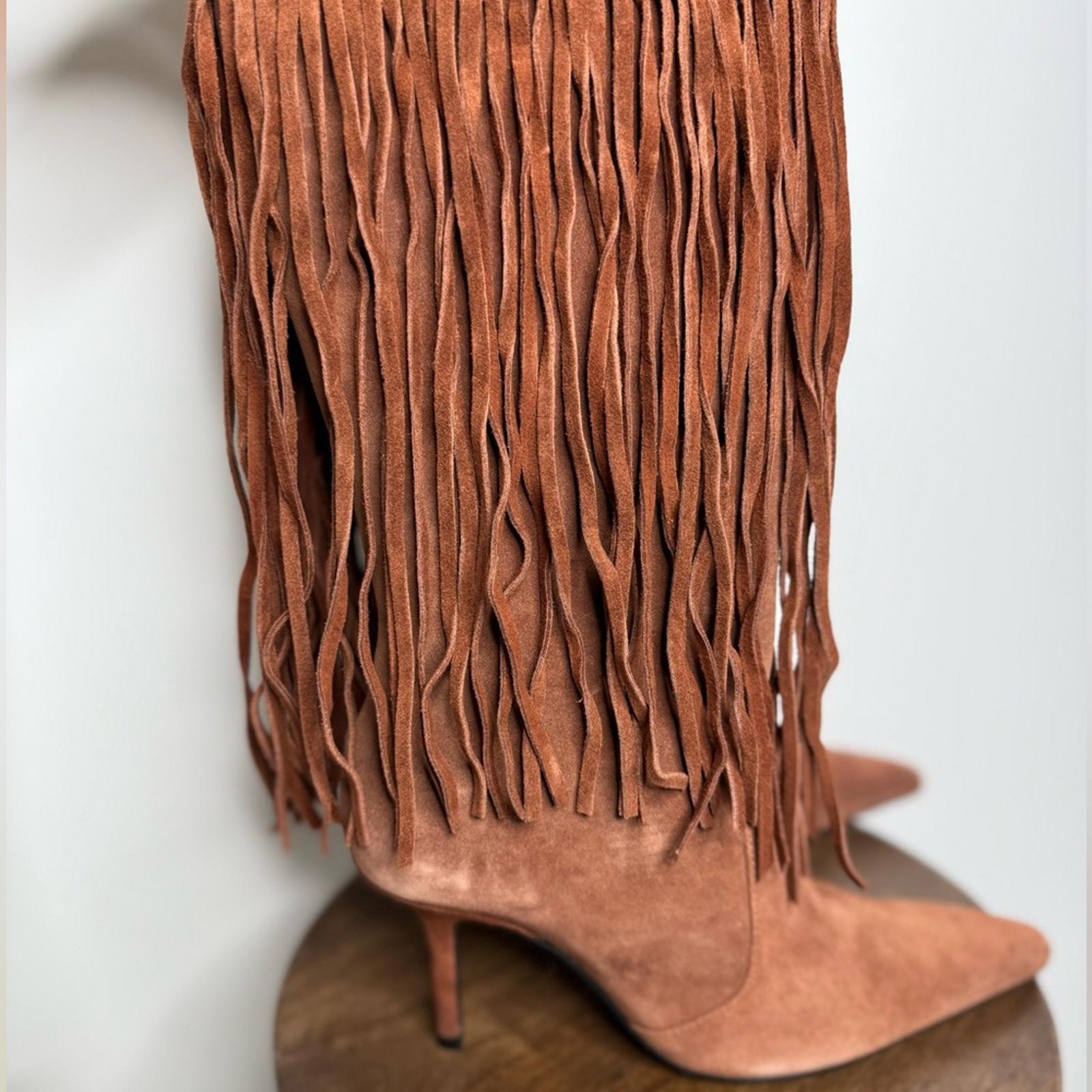 Schutz Raffaela Up Fringes Boots