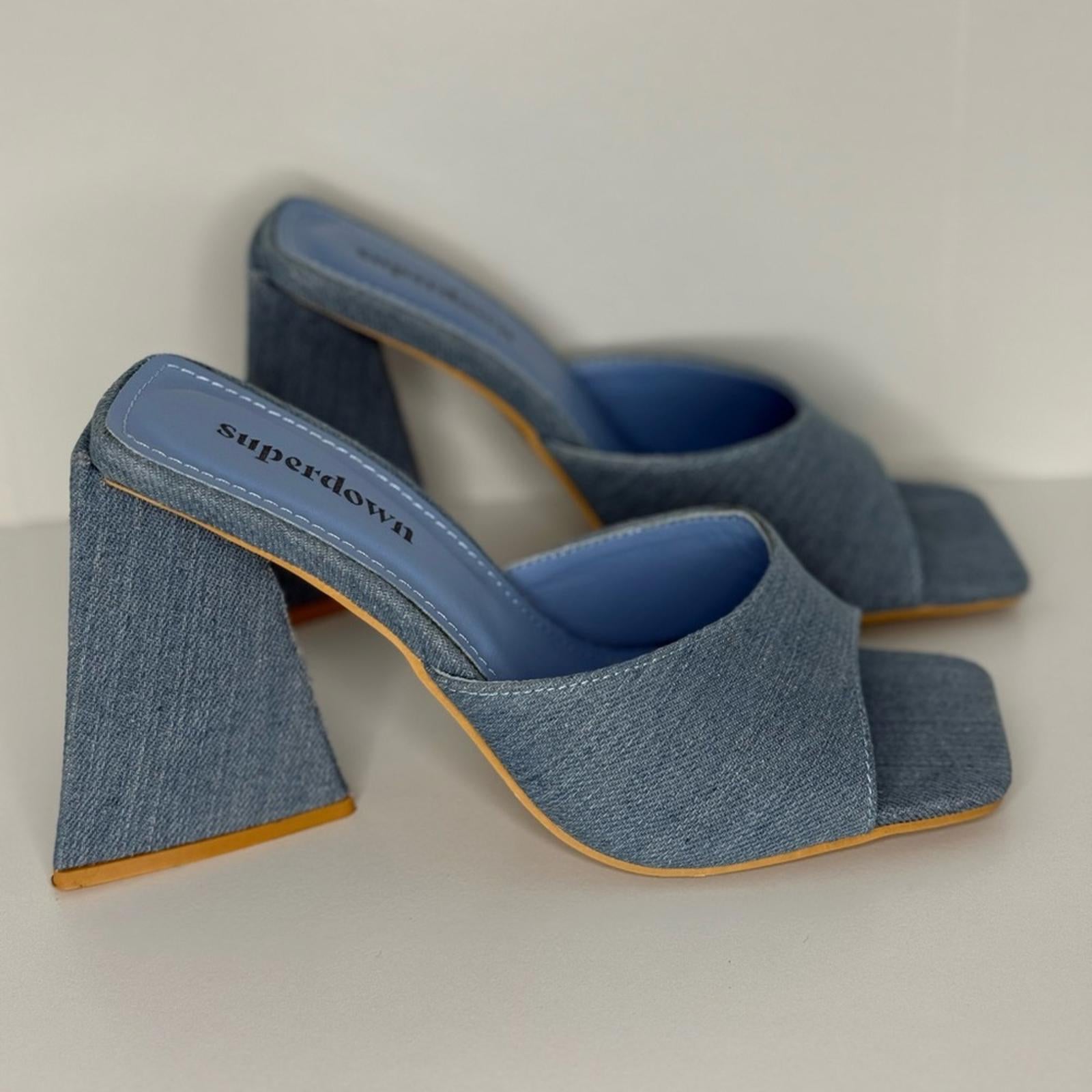 Superdown Indigo Heels
