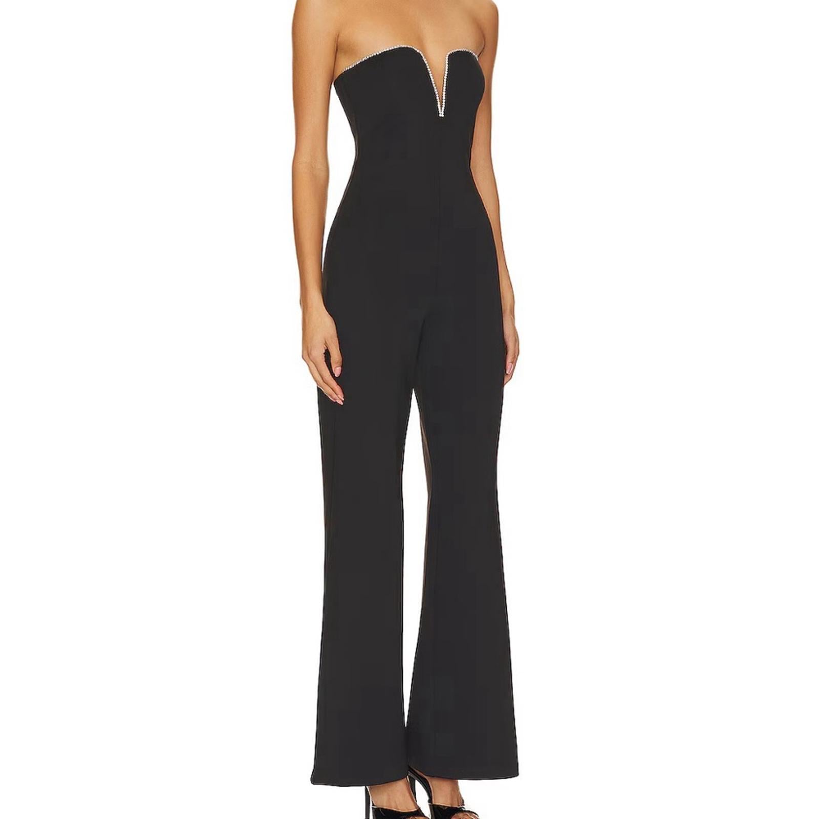 Good American Crystal Scuba Jumpsuit