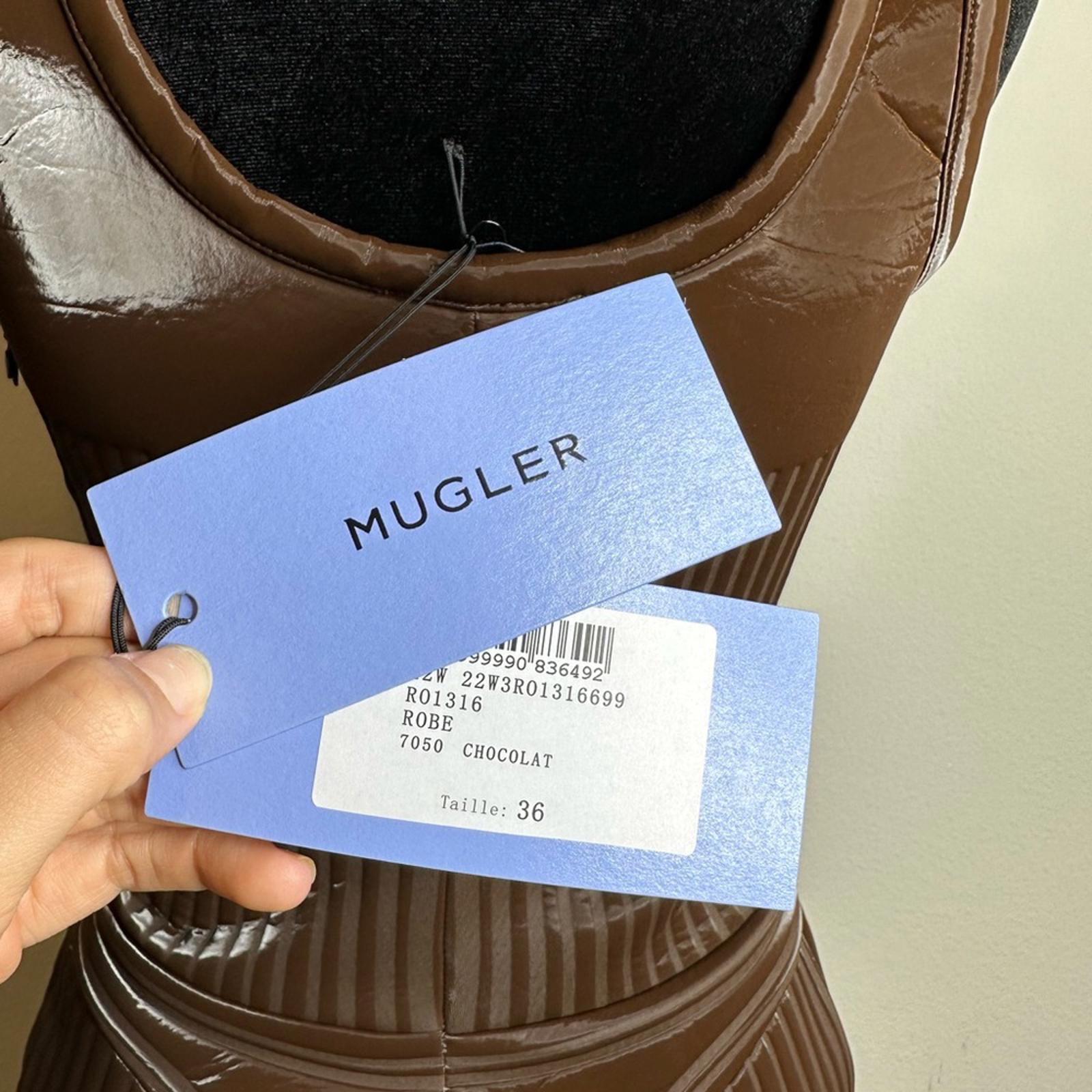 Mugler Embossed Mini Dress