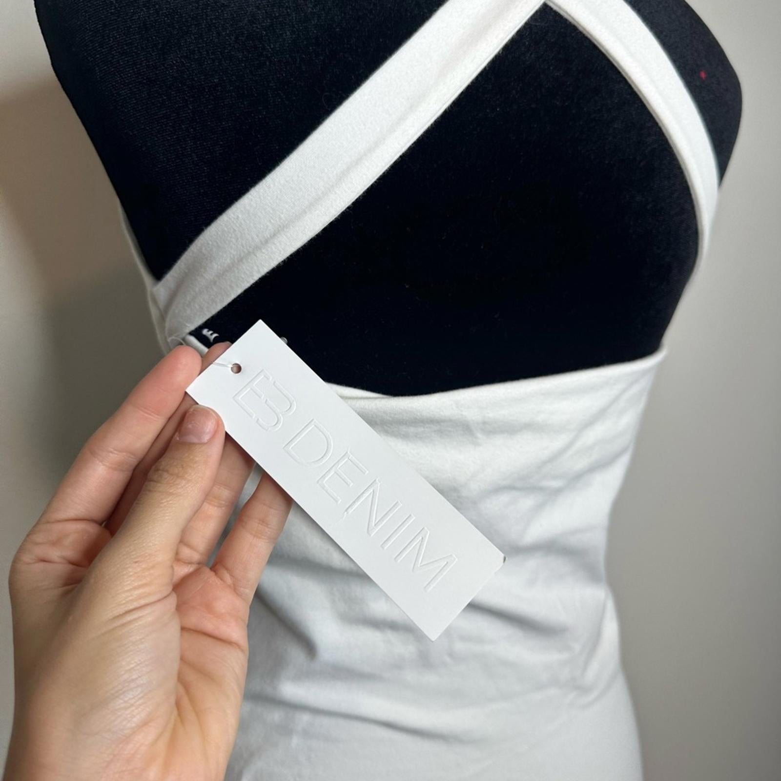 EB Denim Cowl Buckle Dress
