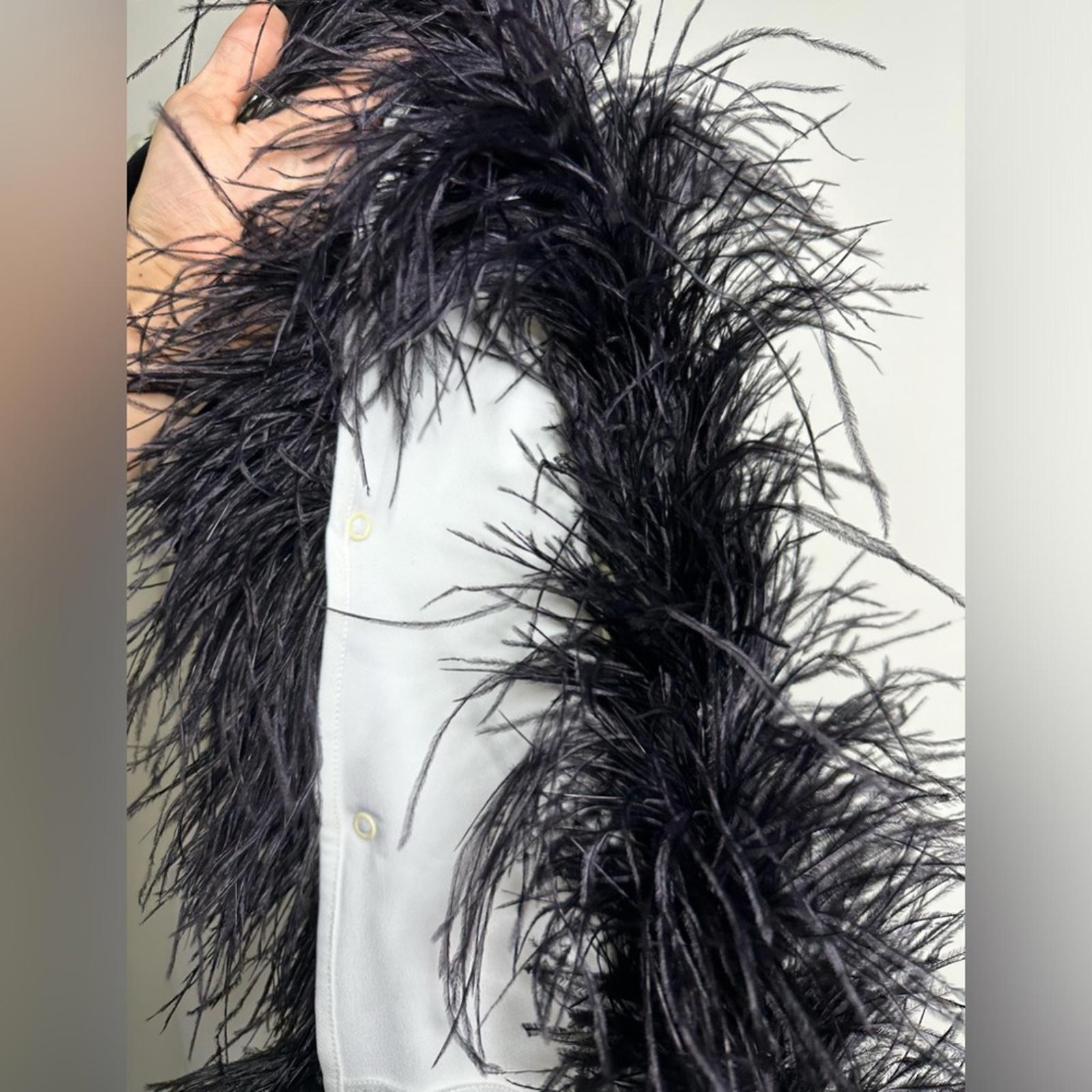 PatBo Halterneck Feather Trim Gown