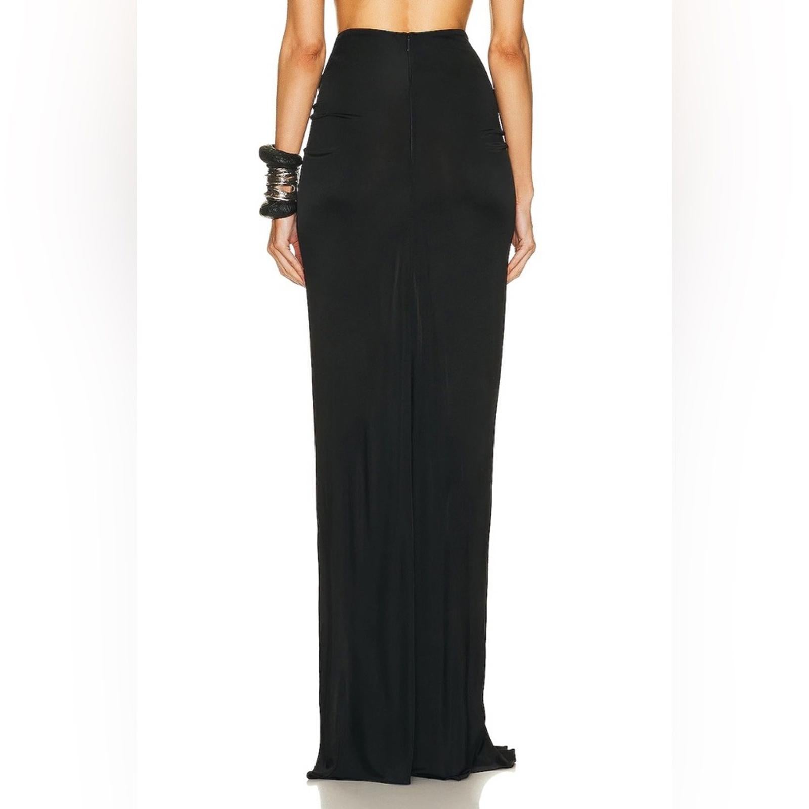 Saint Laurent Jersey Shiny Skirt