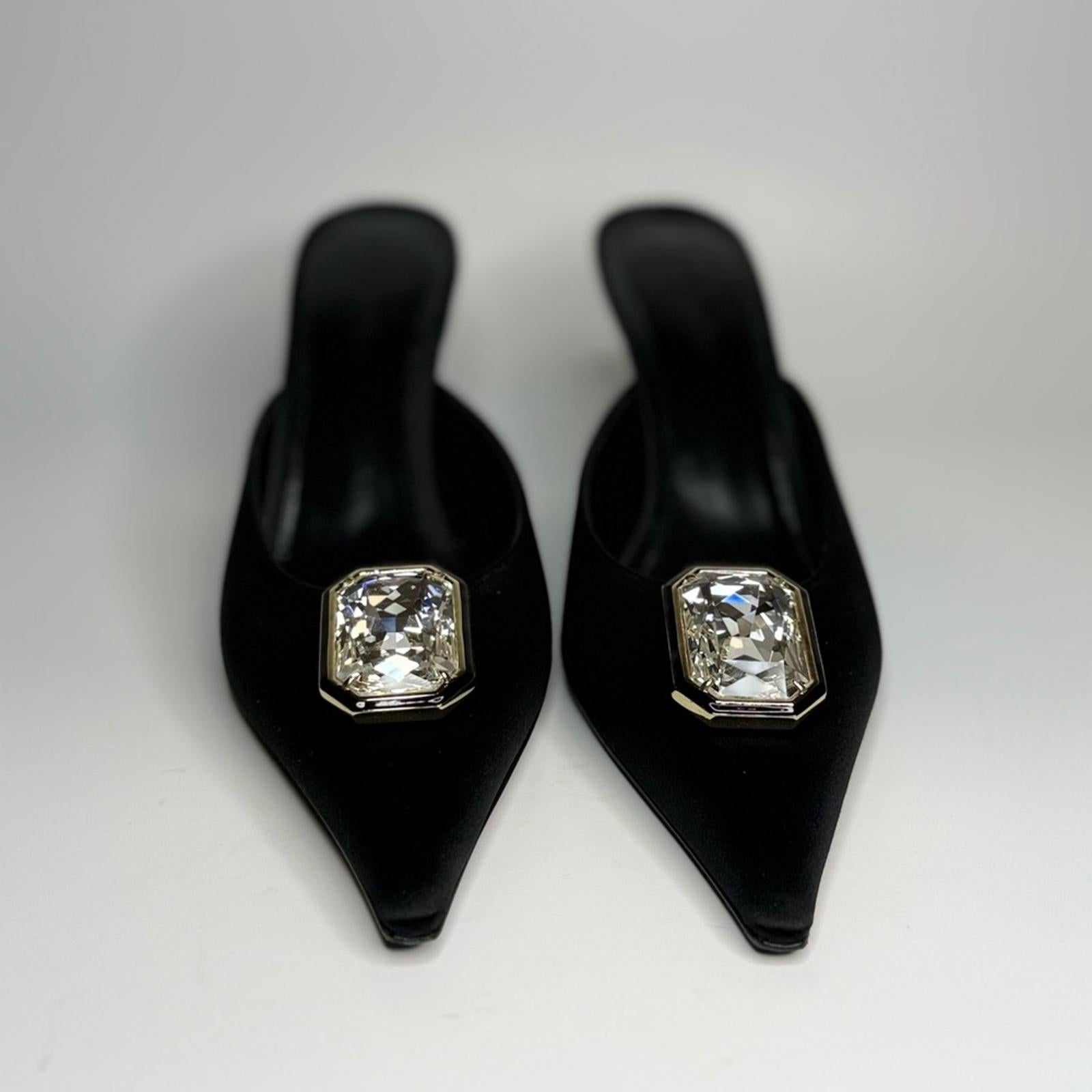 Retrofete Francesca Satin Kitten Mule