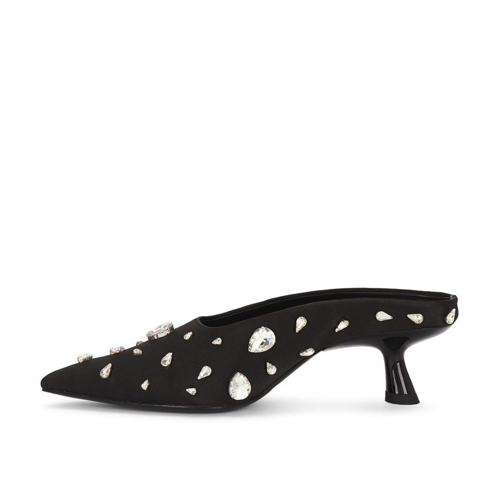 Simonmiller Teardrop Crystal Pointed Gala Mules