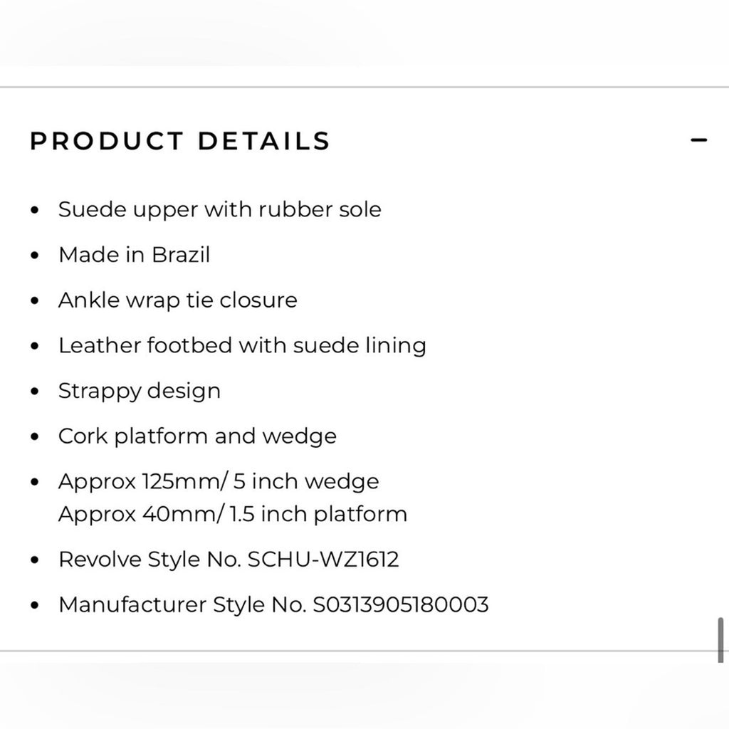 Schutz Calabria Wedge