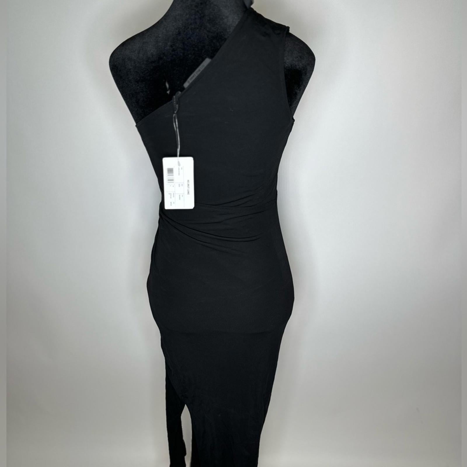 Helmut Lang Asymmetric Zip Midi Dress