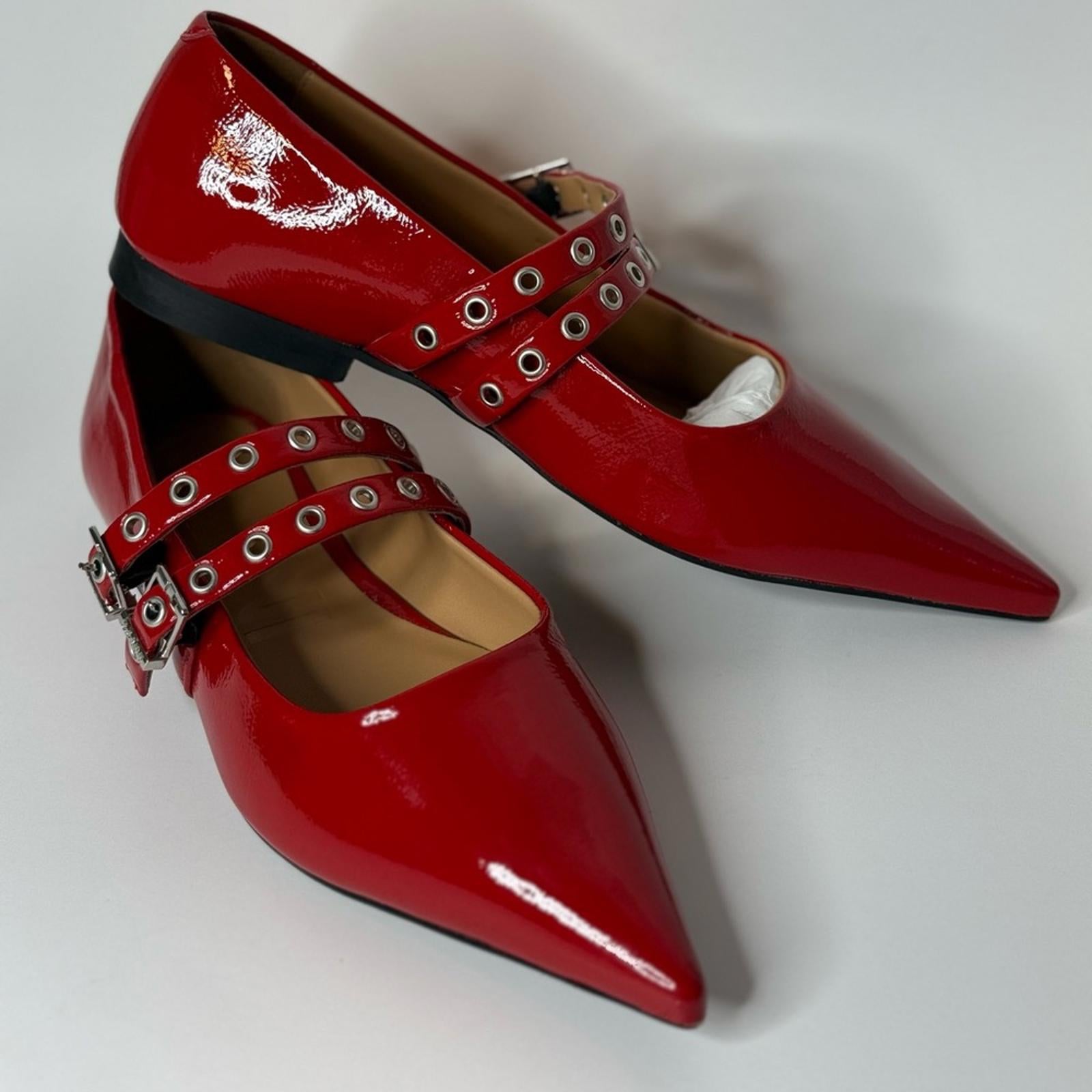 Ganni Eyelets Ballerina