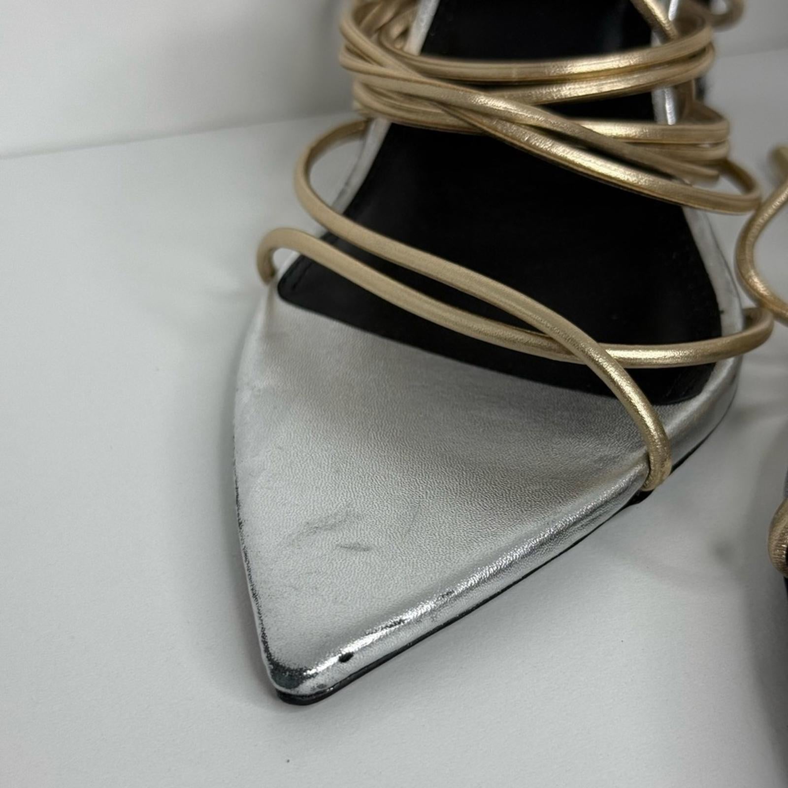 Black Suede Studio Talia Heel Sandals