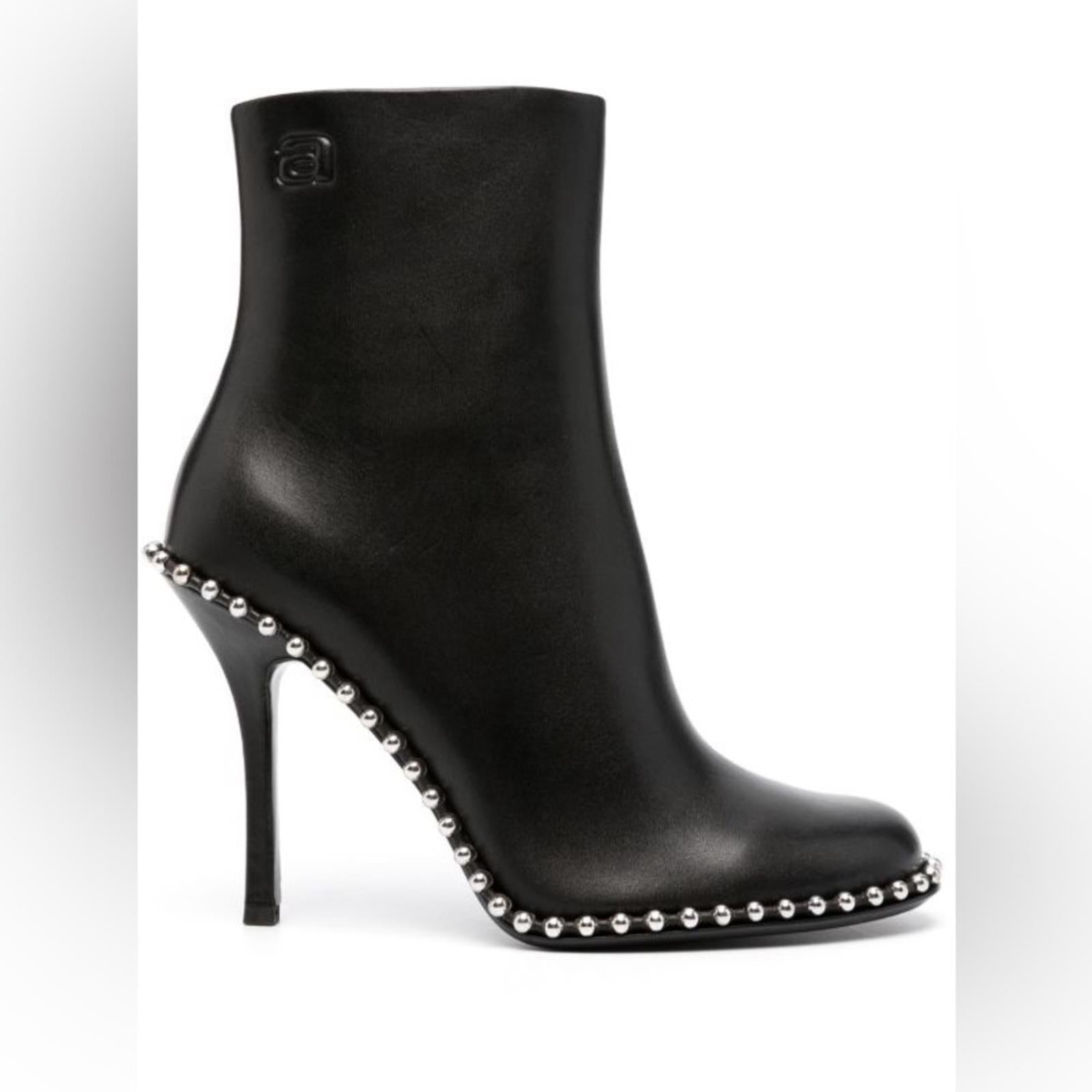 Alexander Wang 110mm stud-embellished Leather Ankle Boots