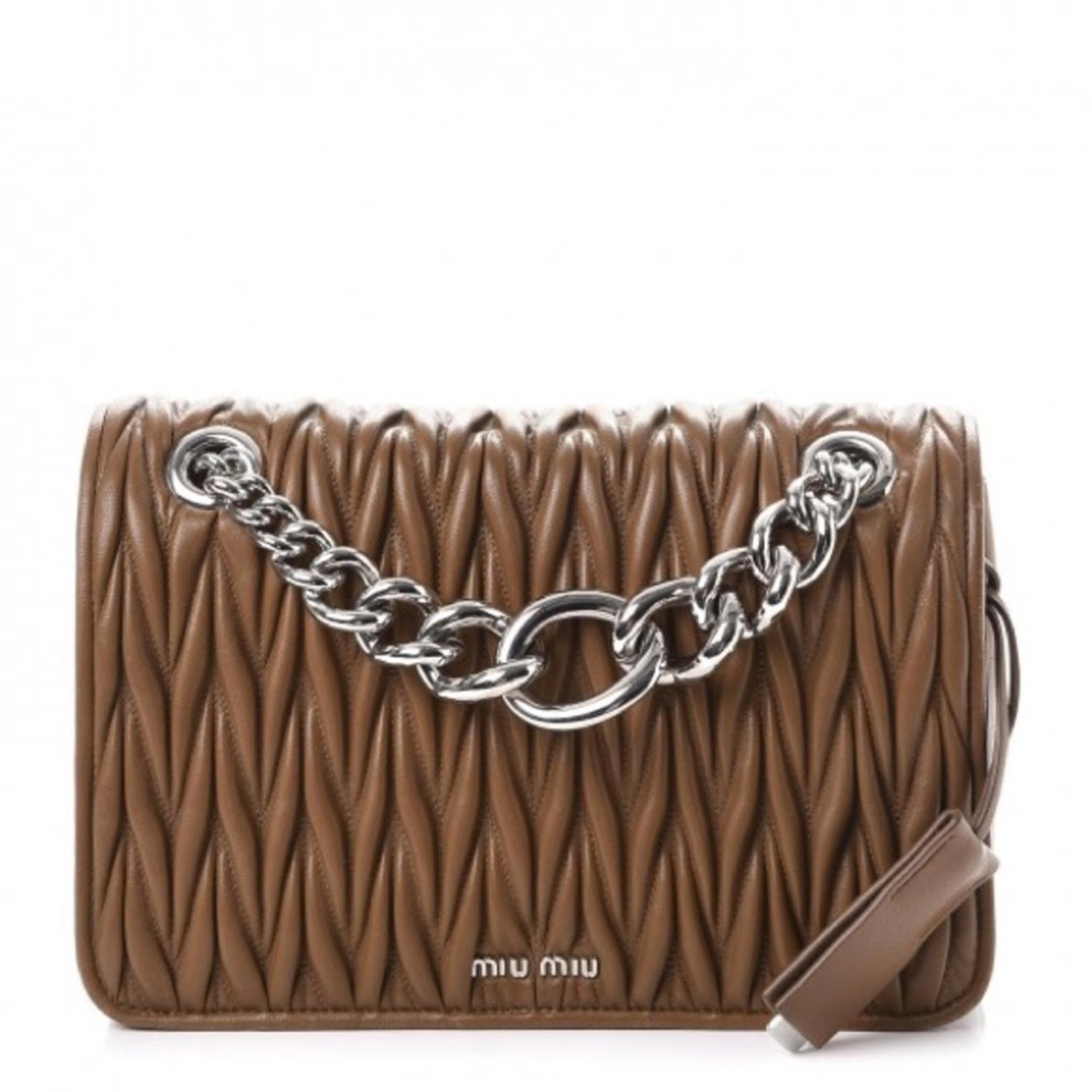 Miu Miu Nappa Metalasse Shoulder bag