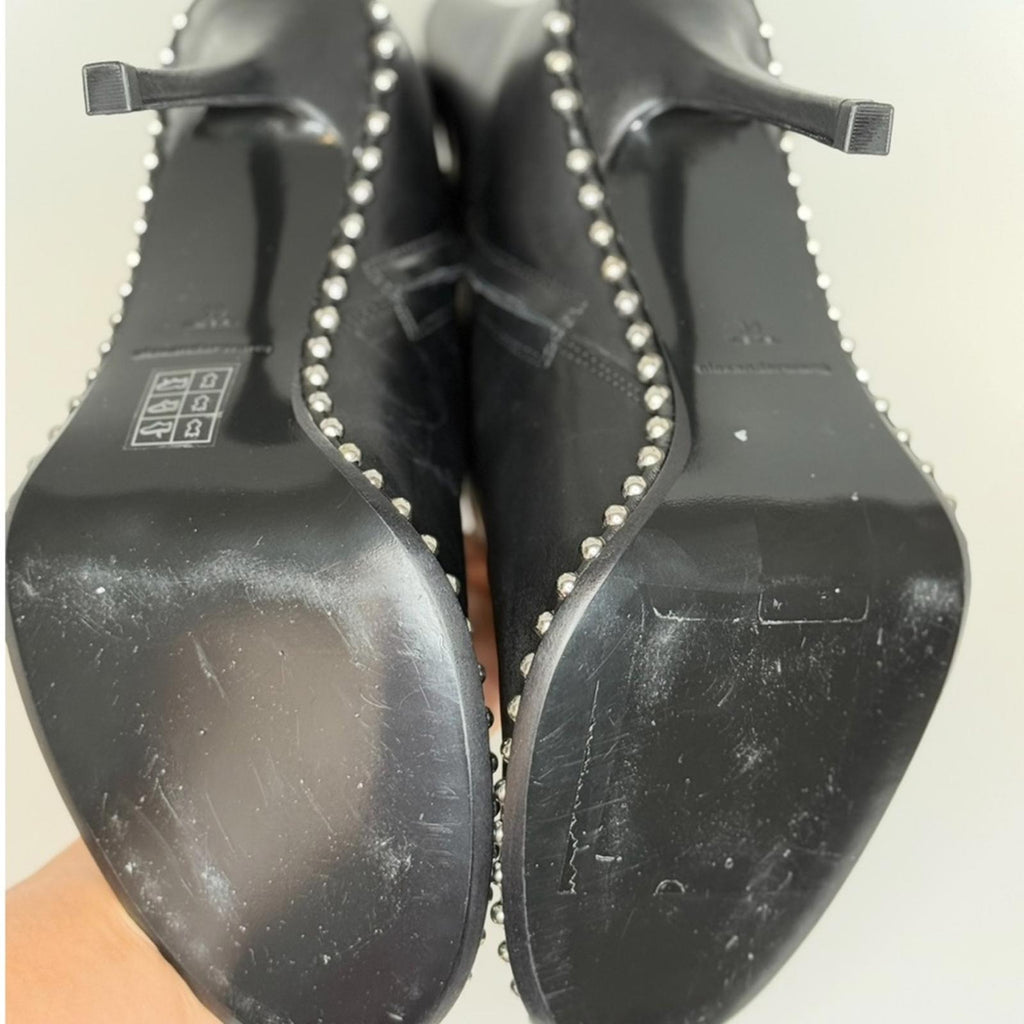 Alexander Wang 110mm stud-embellished Leather Ankle Boots