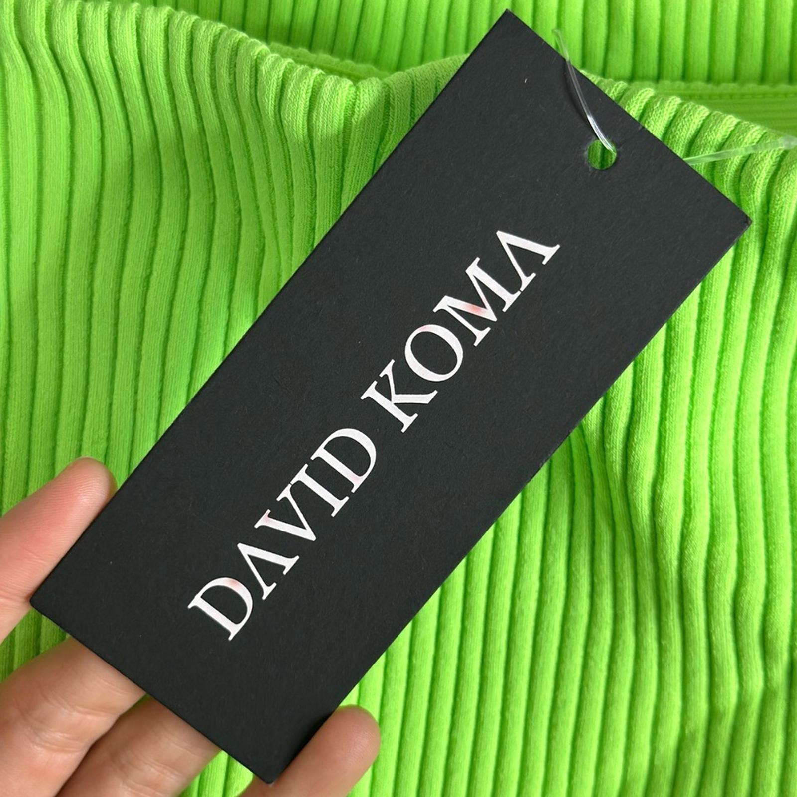 David Koma Asymmetrical Hem Knit Skirt