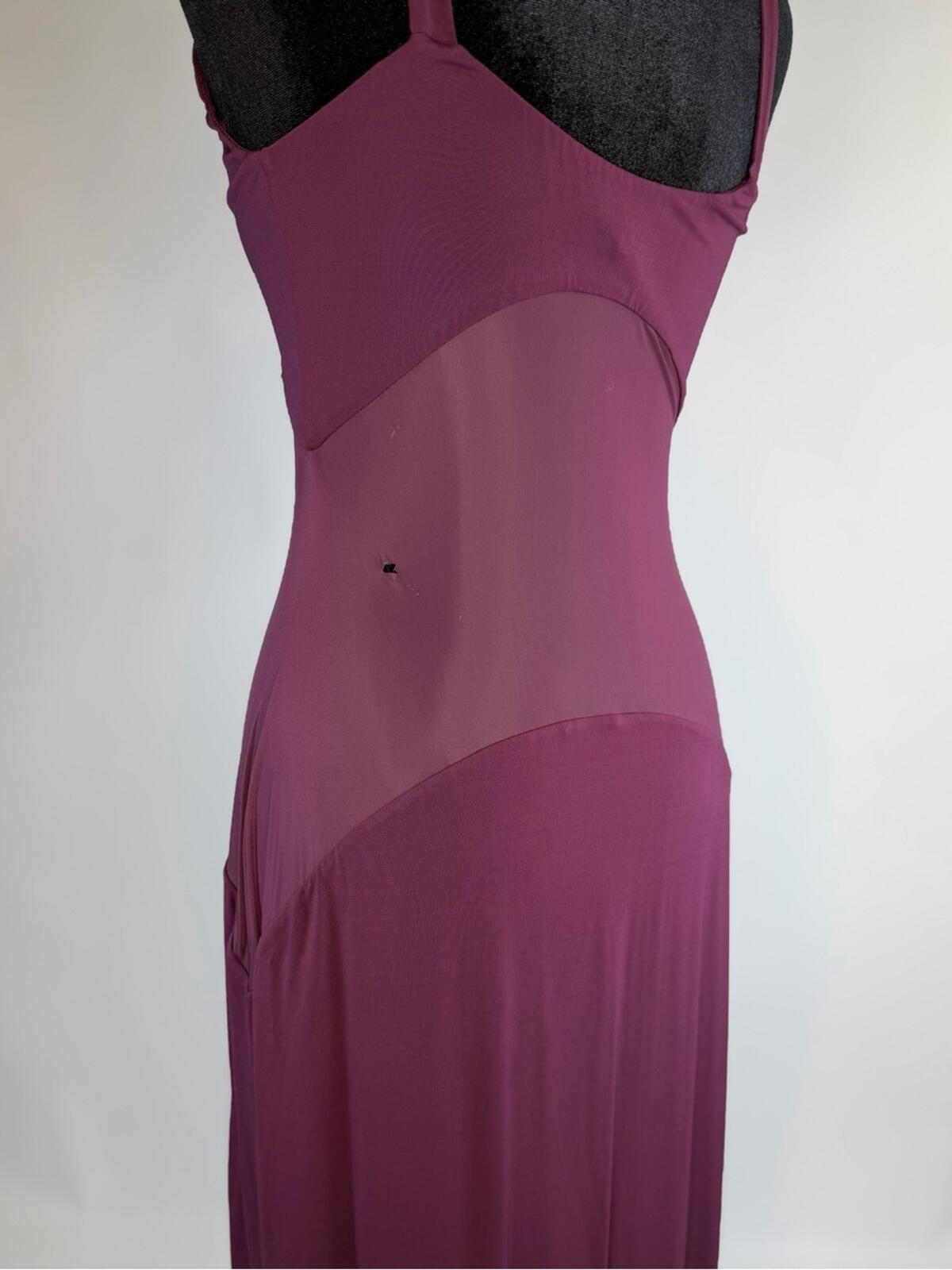 Helsa Sheer Knit Curve Maxi Dress