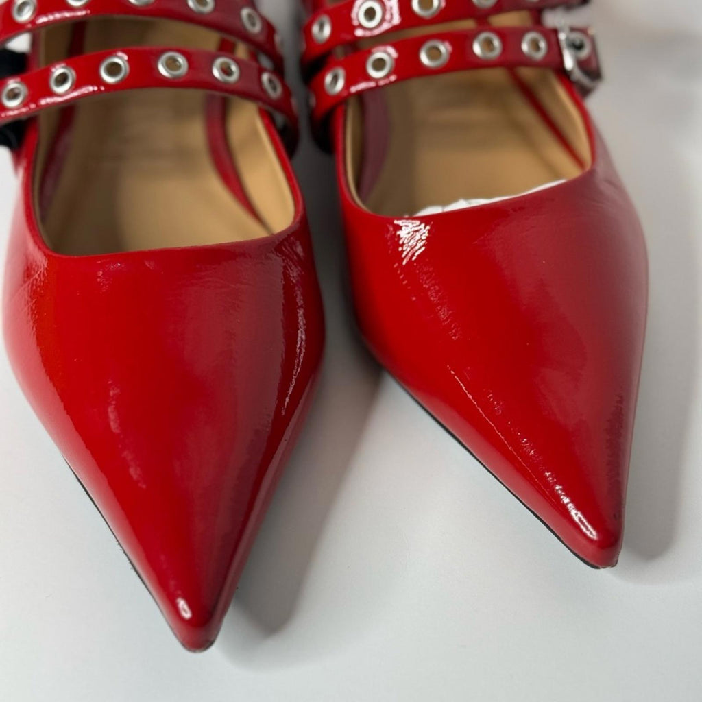 Ganni Eyelets Ballerina