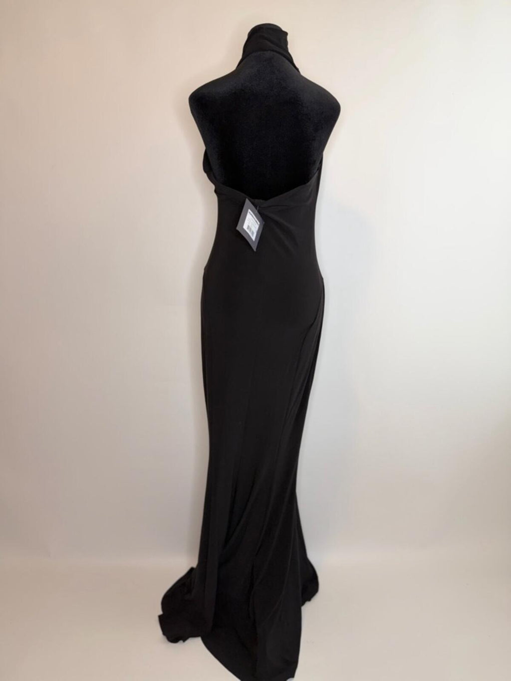 Norma Kamali Halter Fishtail Gown
