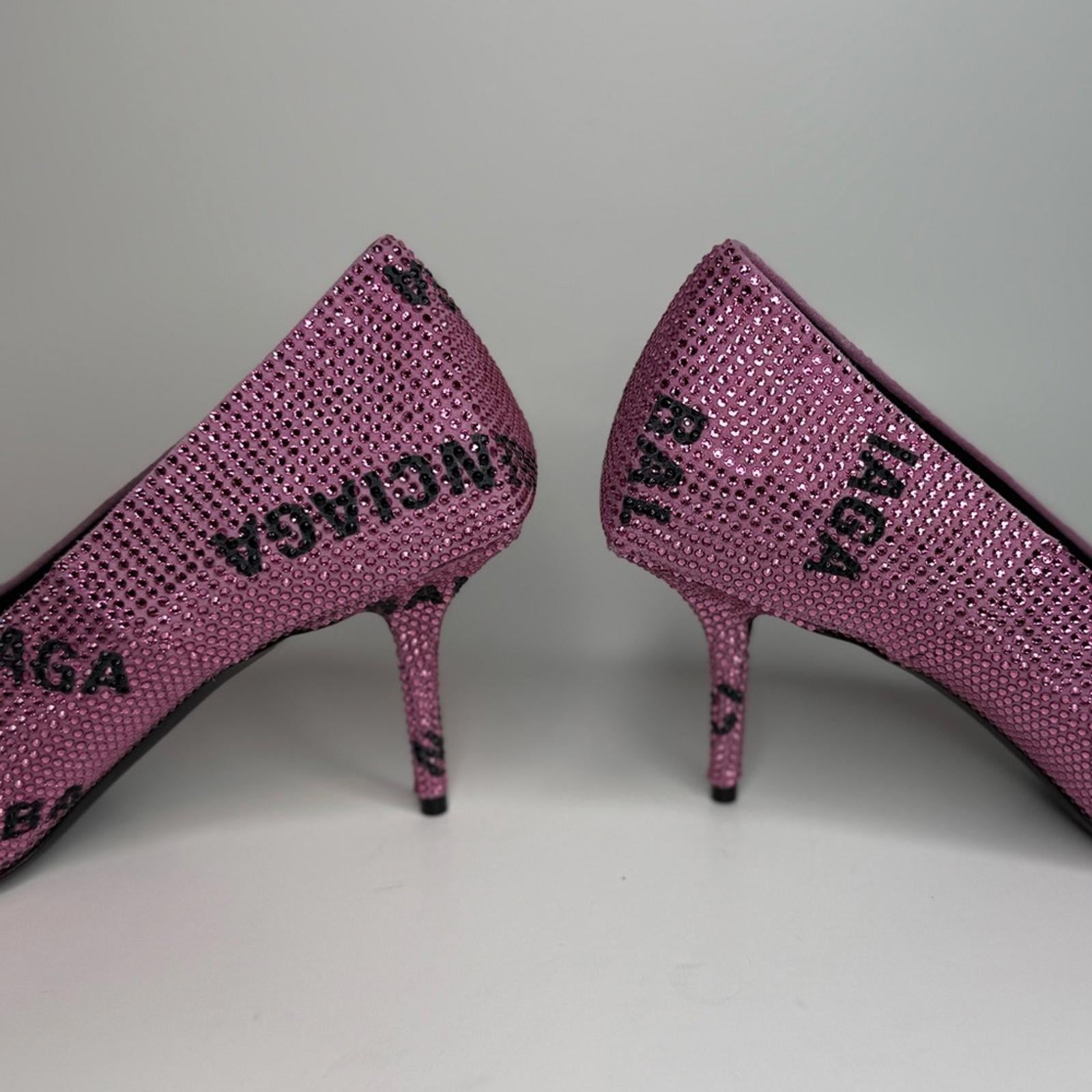 Balenciaga Square Knife Embellished Pumps