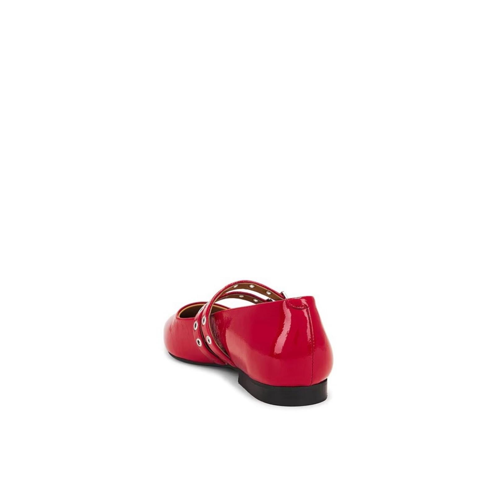 Ganni Eyelets Ballerina