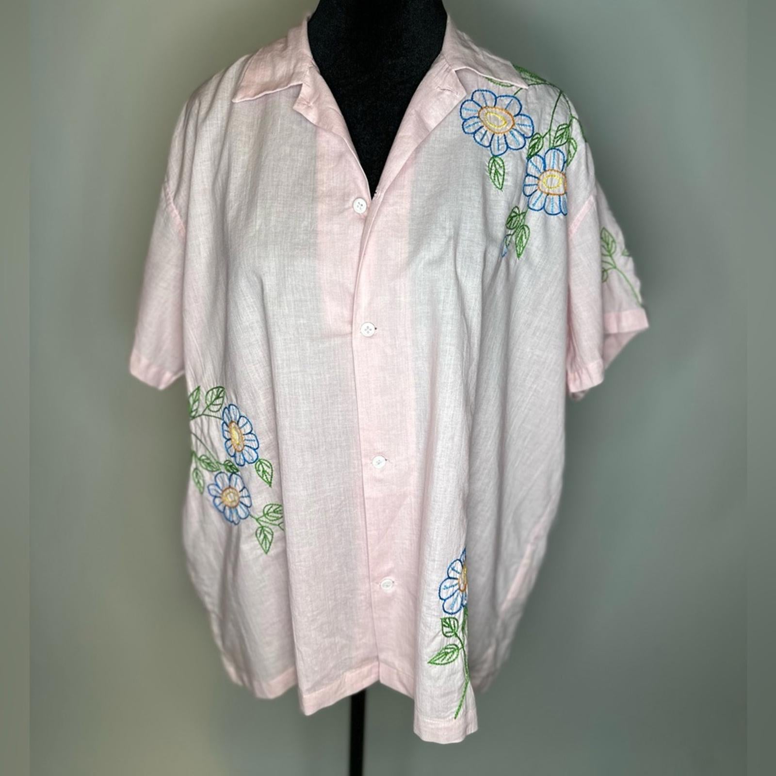 Harago Embroidered Short Sleeve Shirt