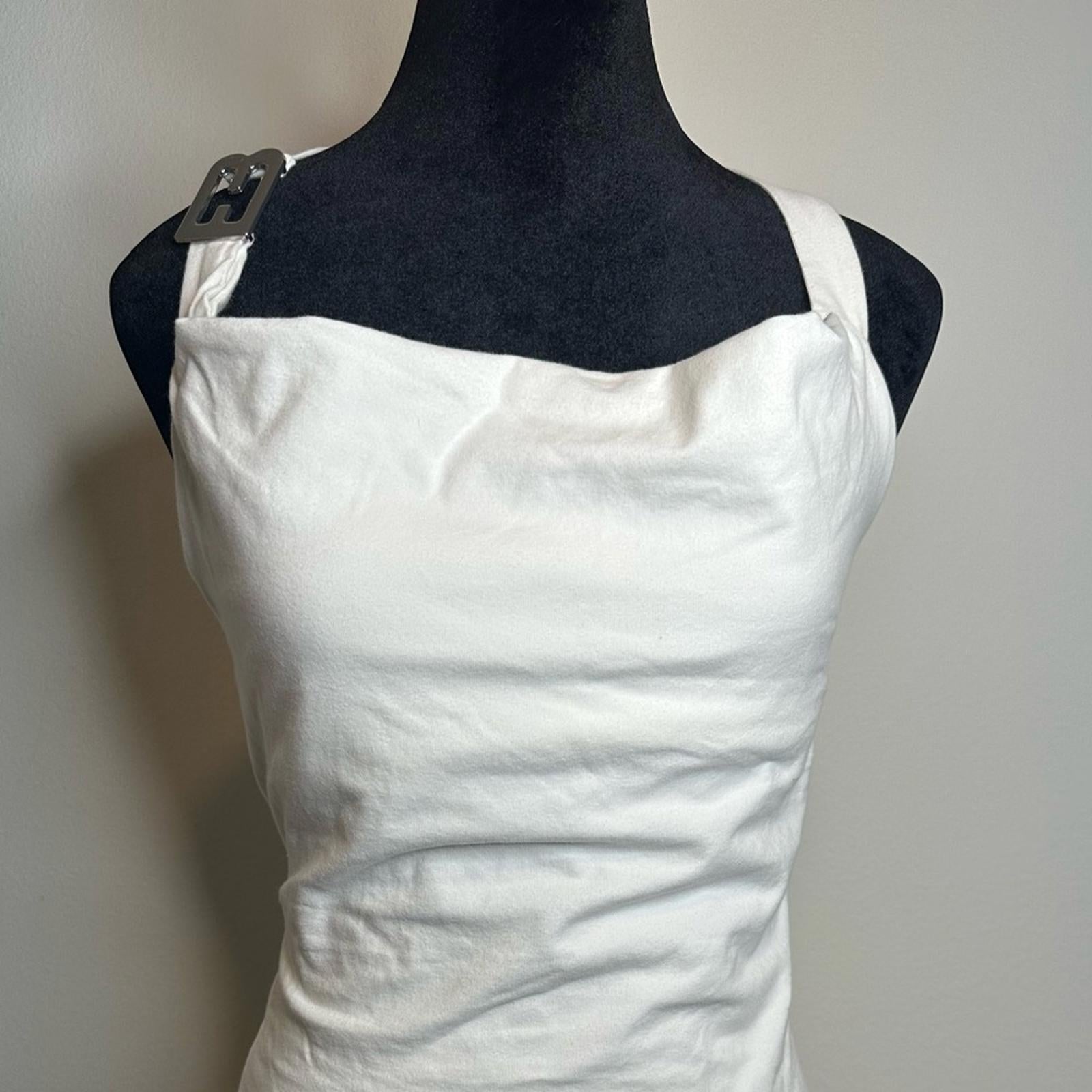 EB Denim Cowl Buckle Dress