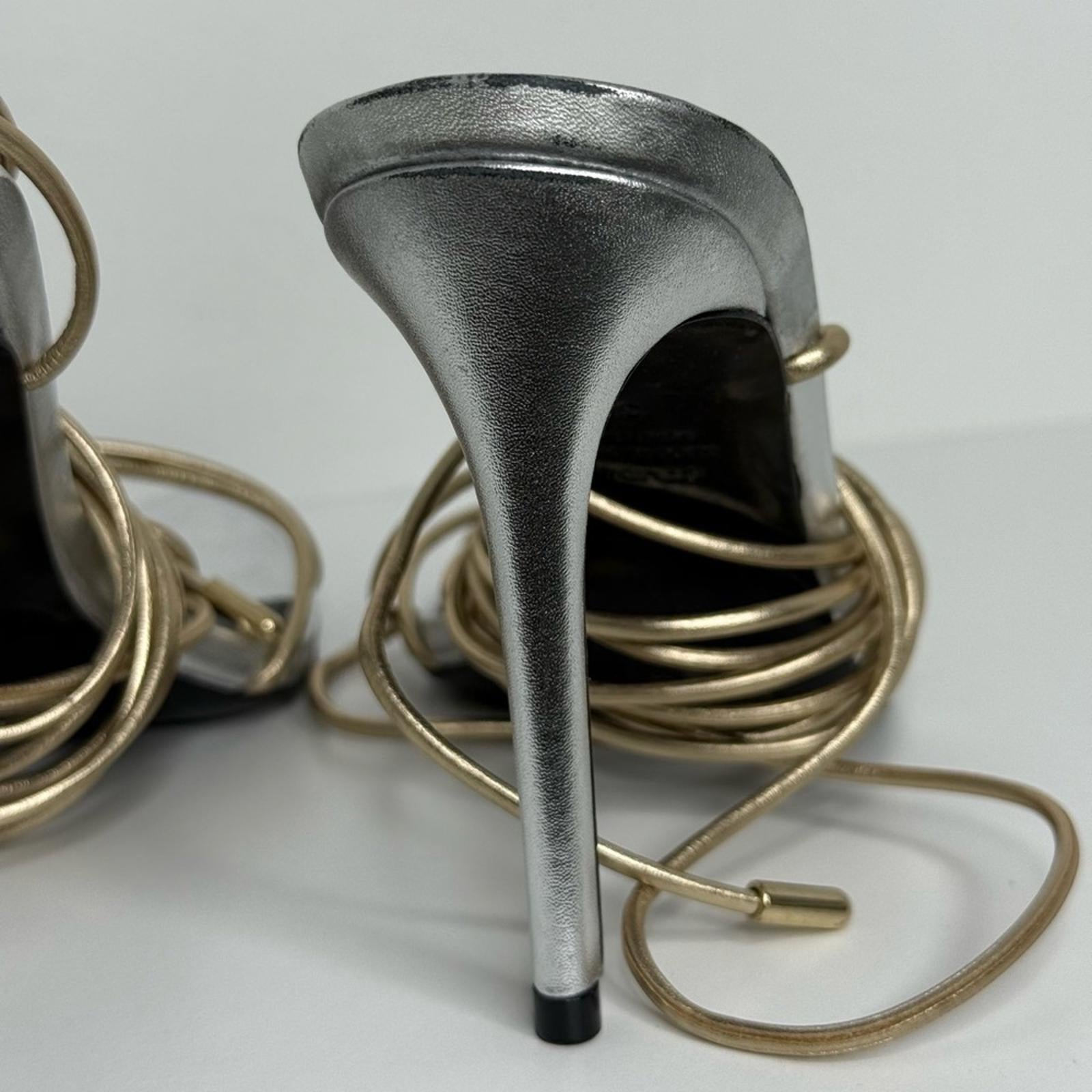Black Suede Studio Talia Heel Sandals