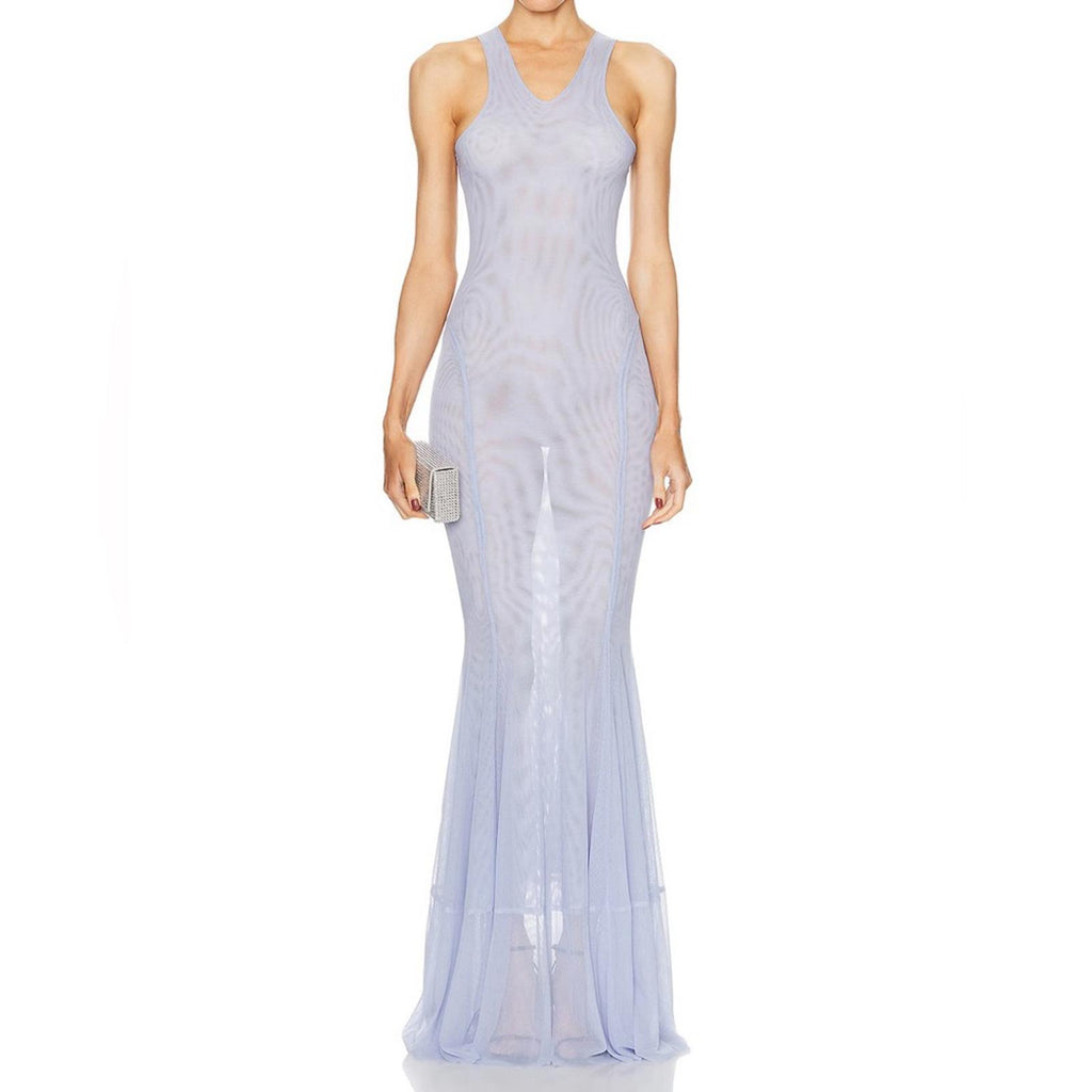 Norma Kamali Racer Fishtail Gown