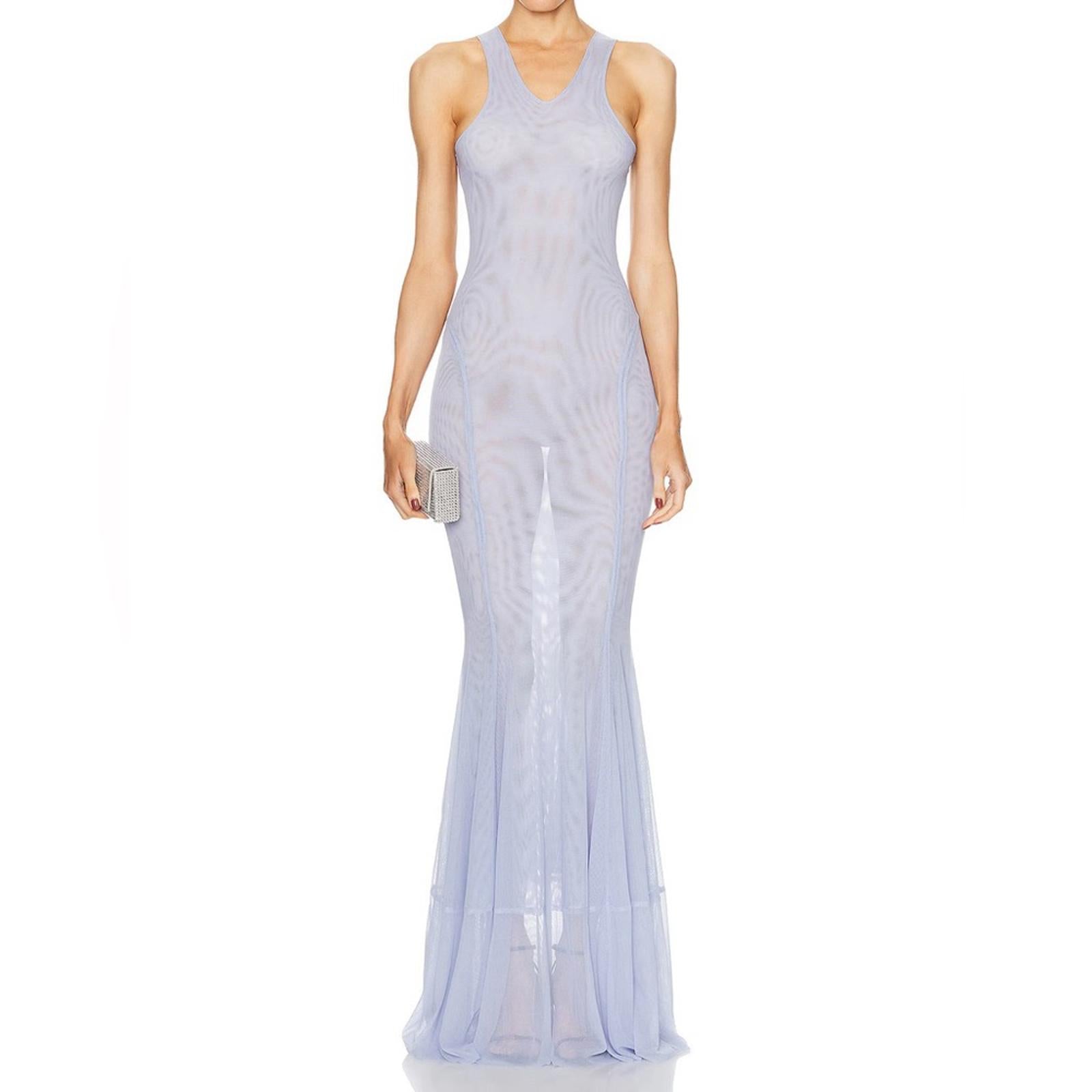 Norma Kamali Racer Fishtail Gown
