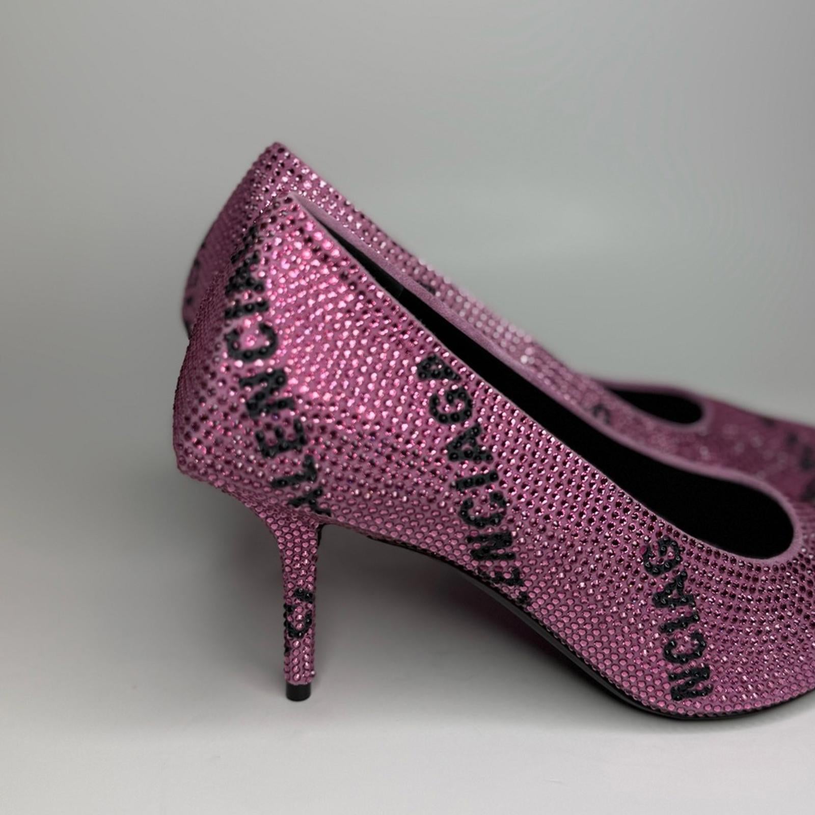 Balenciaga Square Knife Embellished Pumps