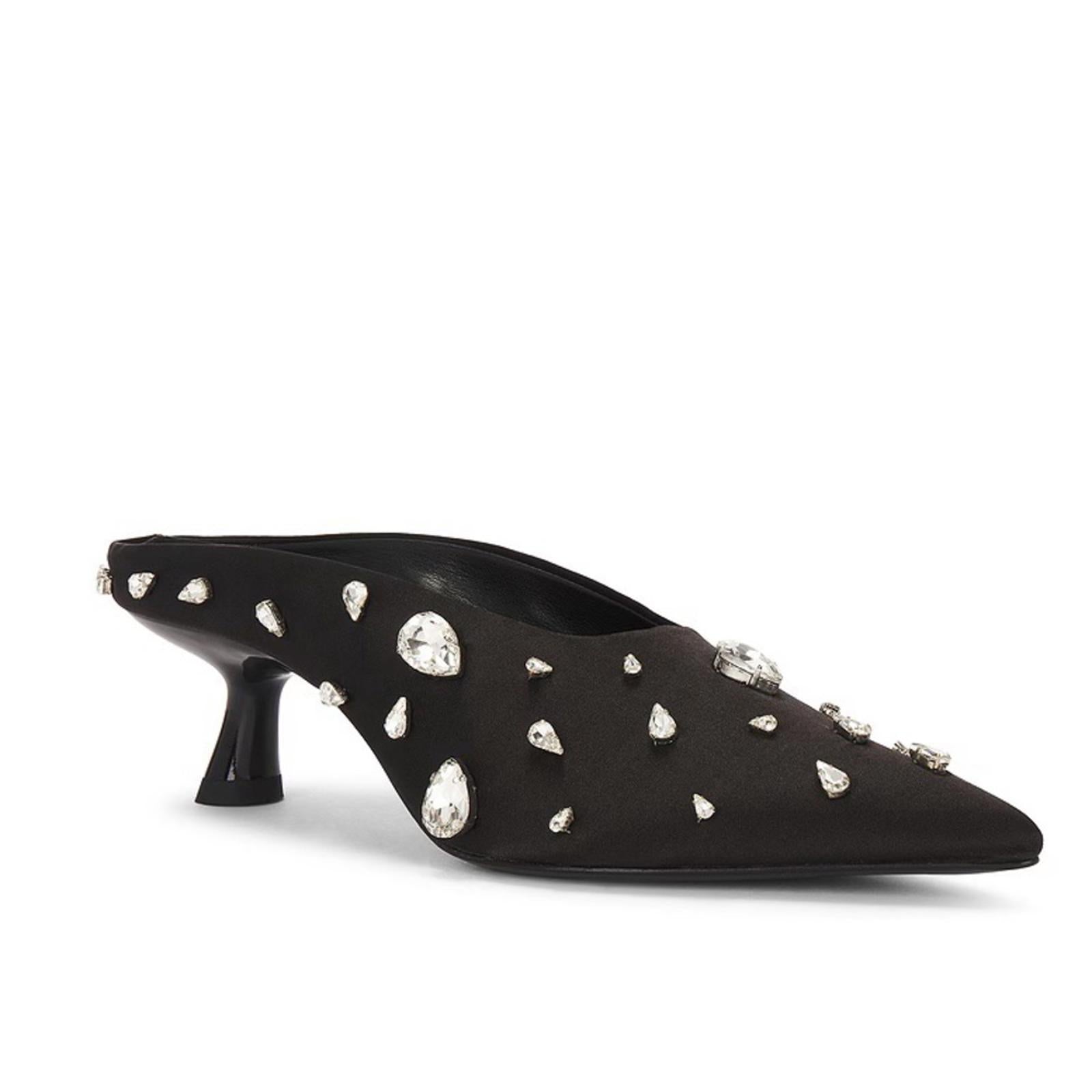 Simonmiller Teardrop Crystal Pointed Gala Mules