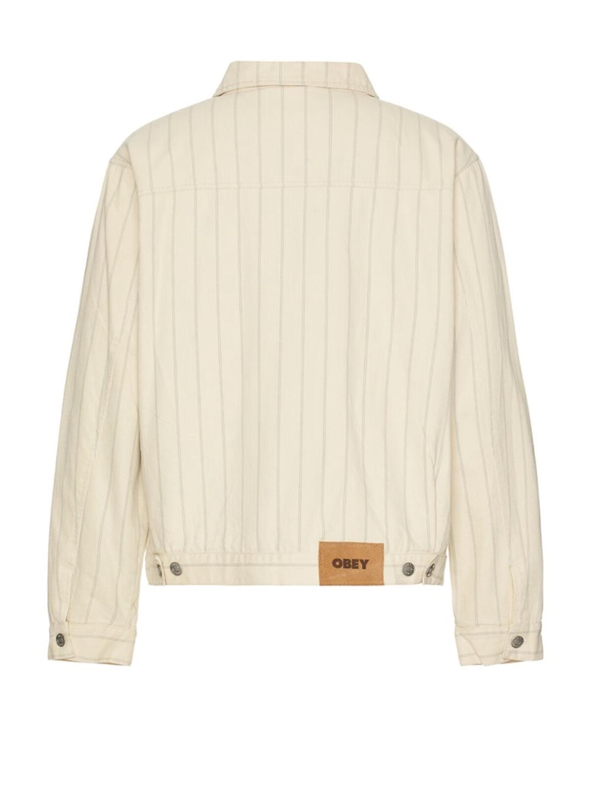 Obey Stripe Zip Up Jacket - Men