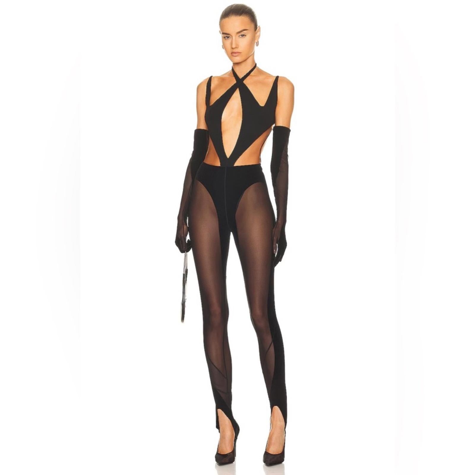 Wolford x Mugler Flock Shaping Leggings