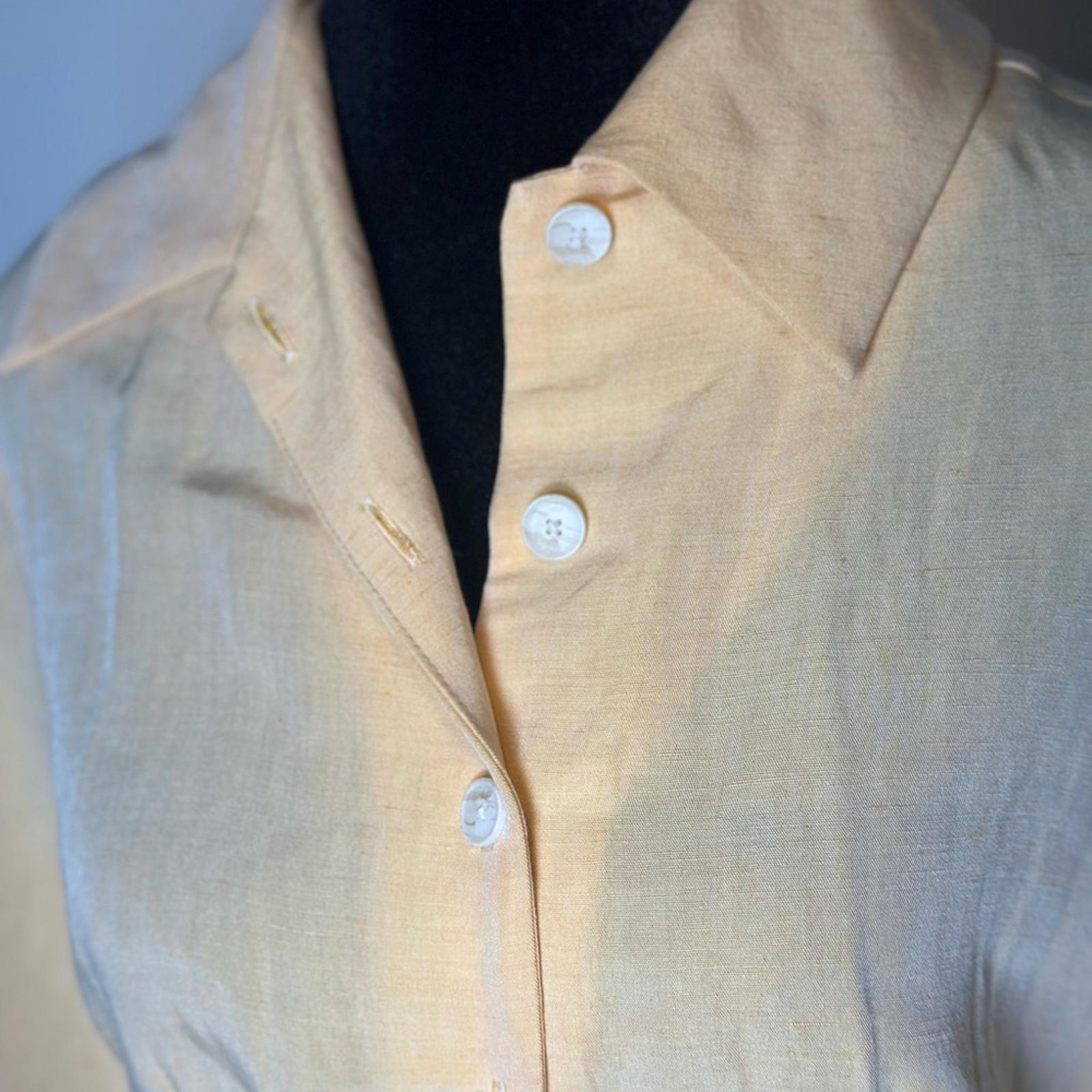 Matthew Bruch Long Sleeve Cropped Button Up Shirt
