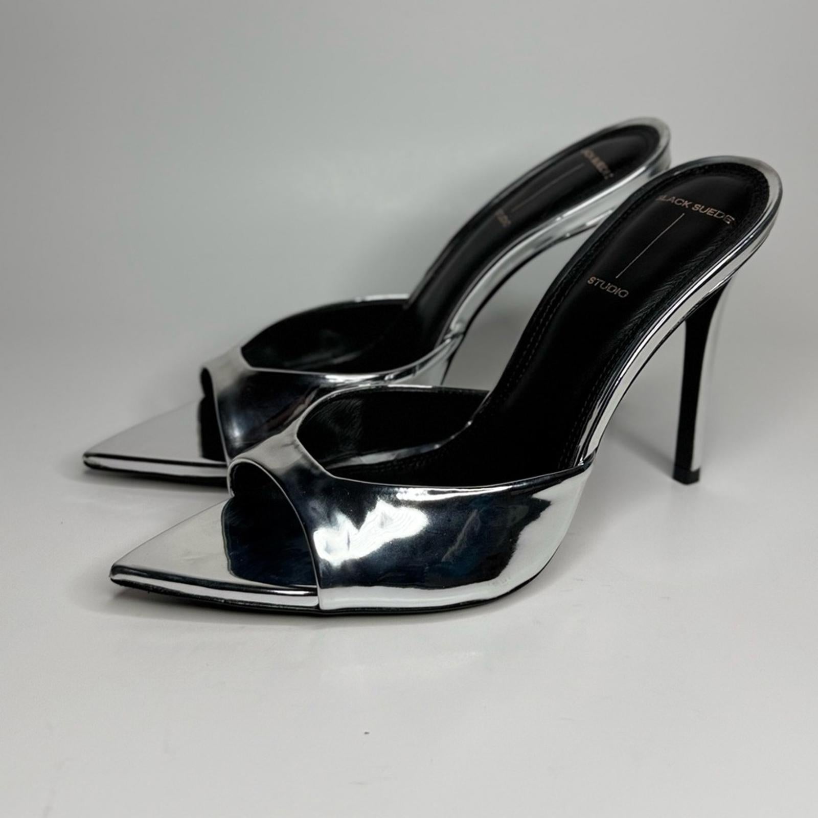 Black Suede Studio Brea Mule