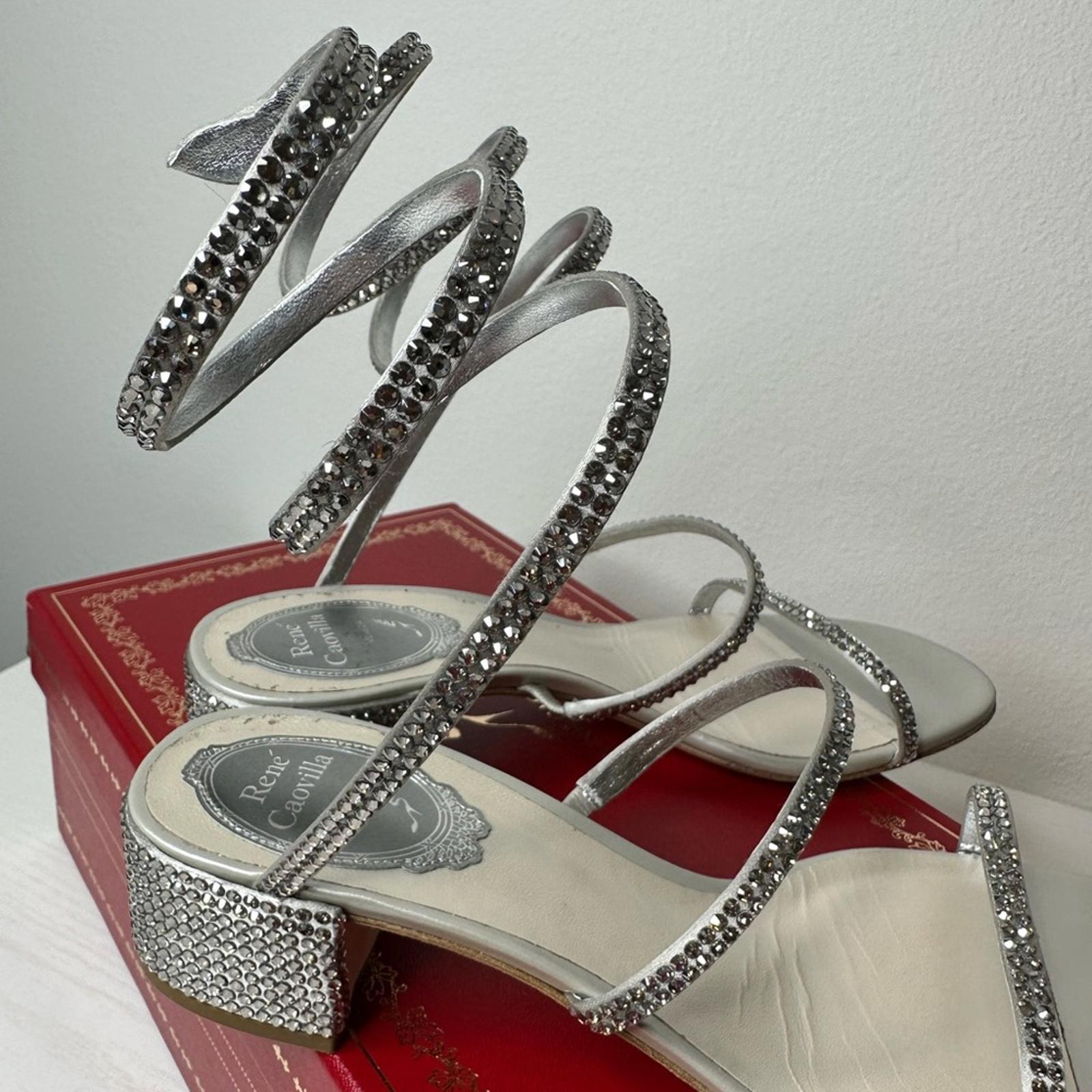 Rene Caovilla Cleo 40 mm Low Lace Up Sandal