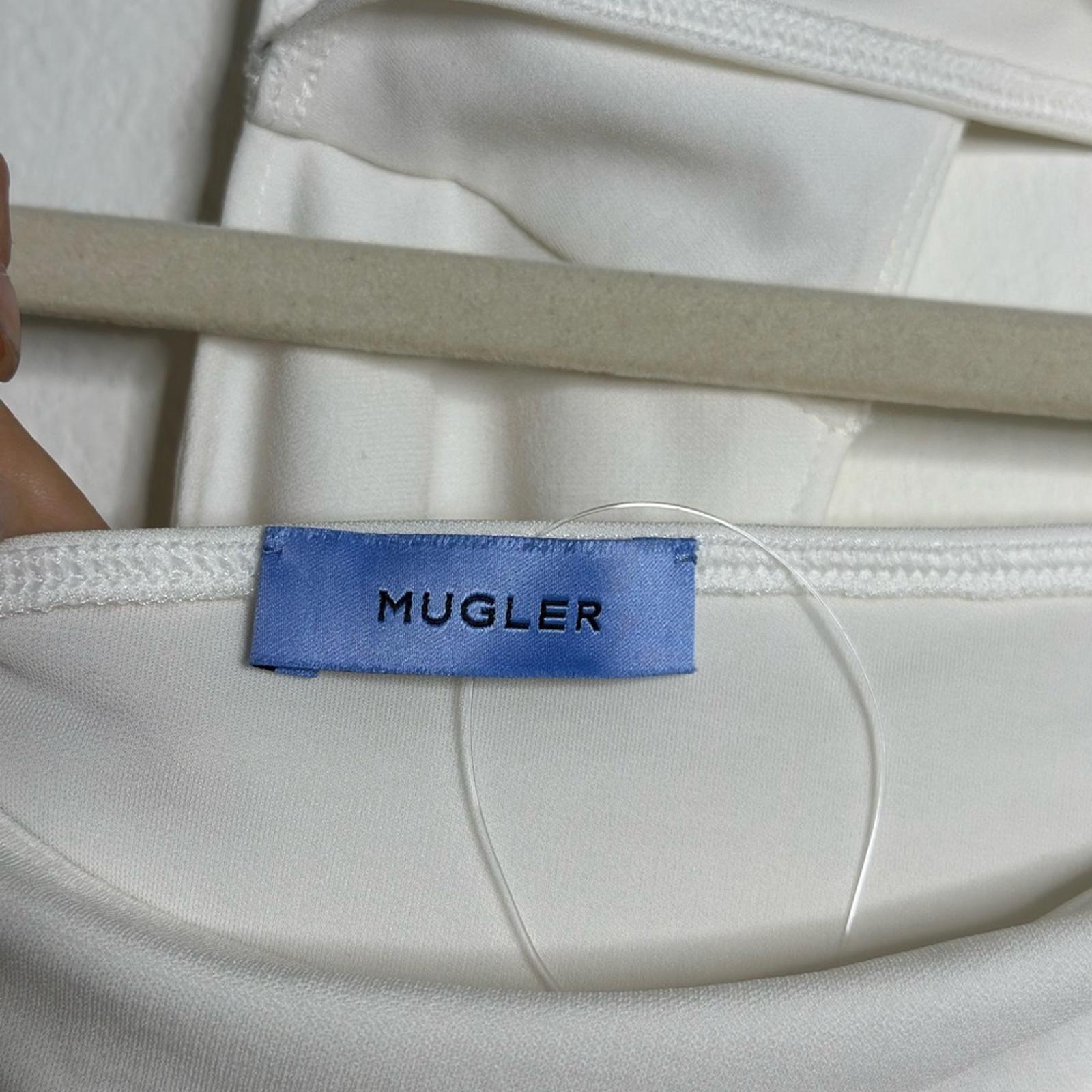 Mugler One Shoulder Cut Out Bodysuit