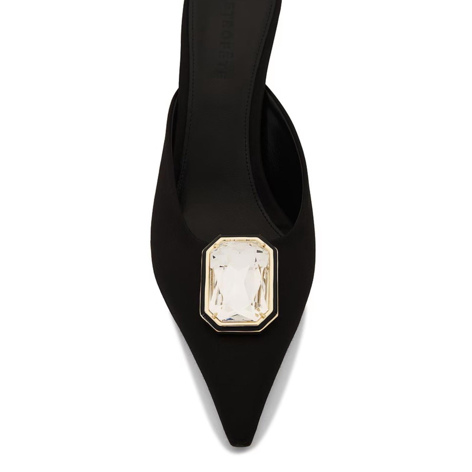 Retrofete Francesca Satin Kitten Mule