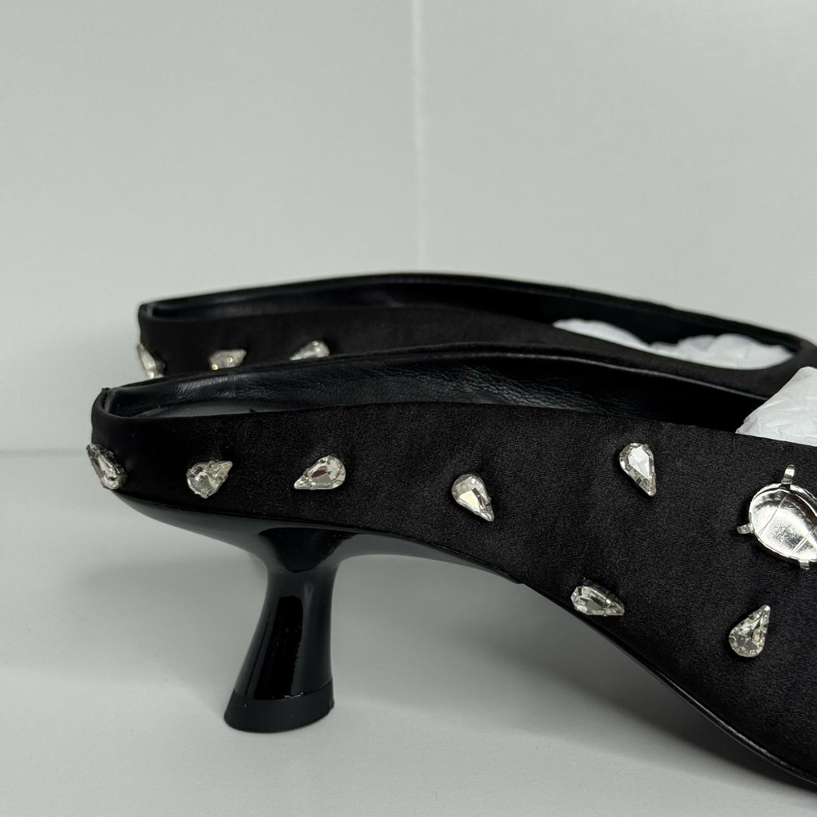 Simonmiller Teardrop Crystal Pointed Gala Mules