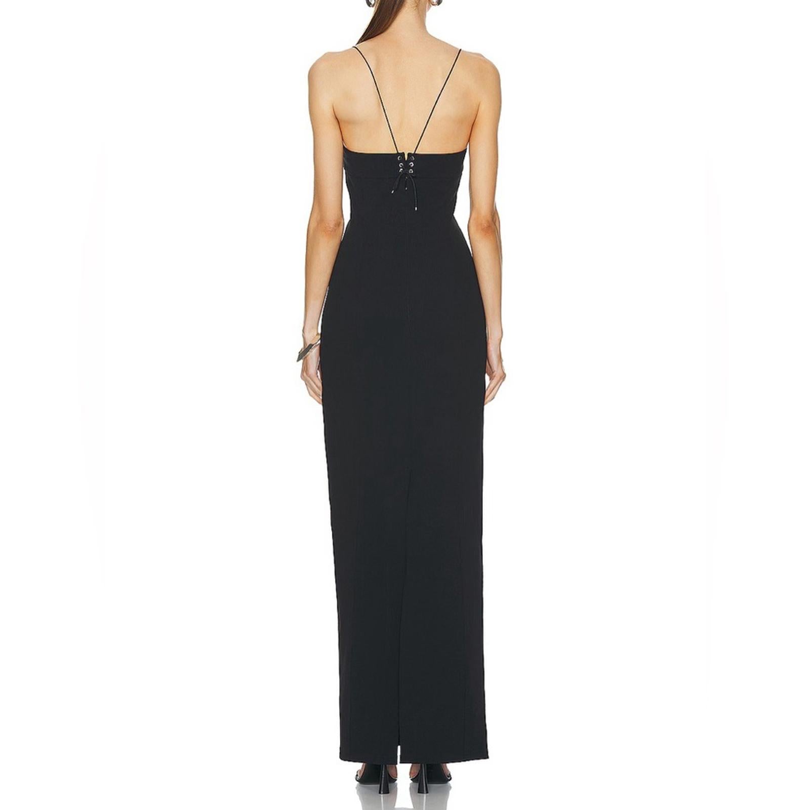 Ludovic De Saint Sernin Cleavage Long Dress
